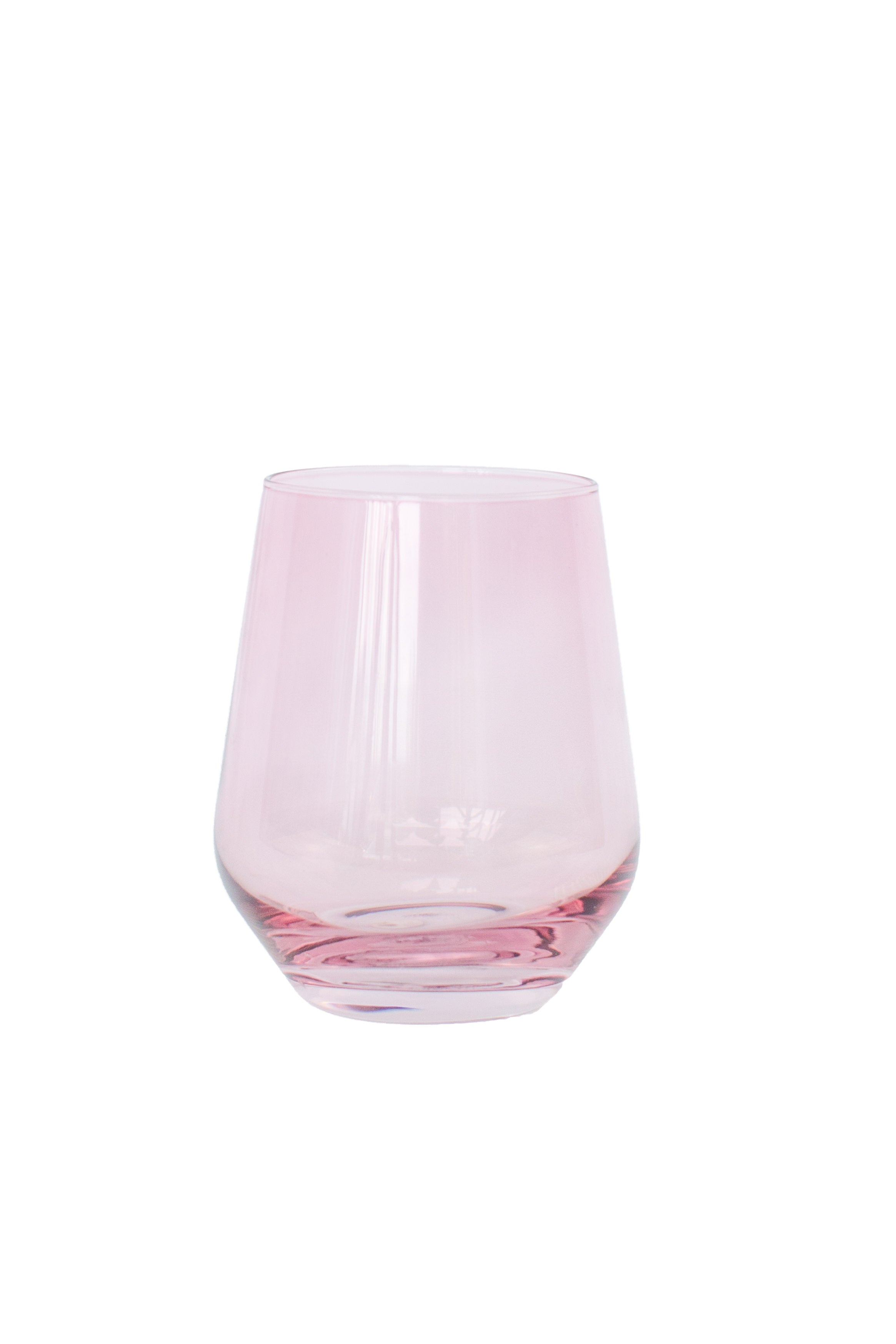 Estelle Colored Wine Stemless - Set of 2 {Rose}