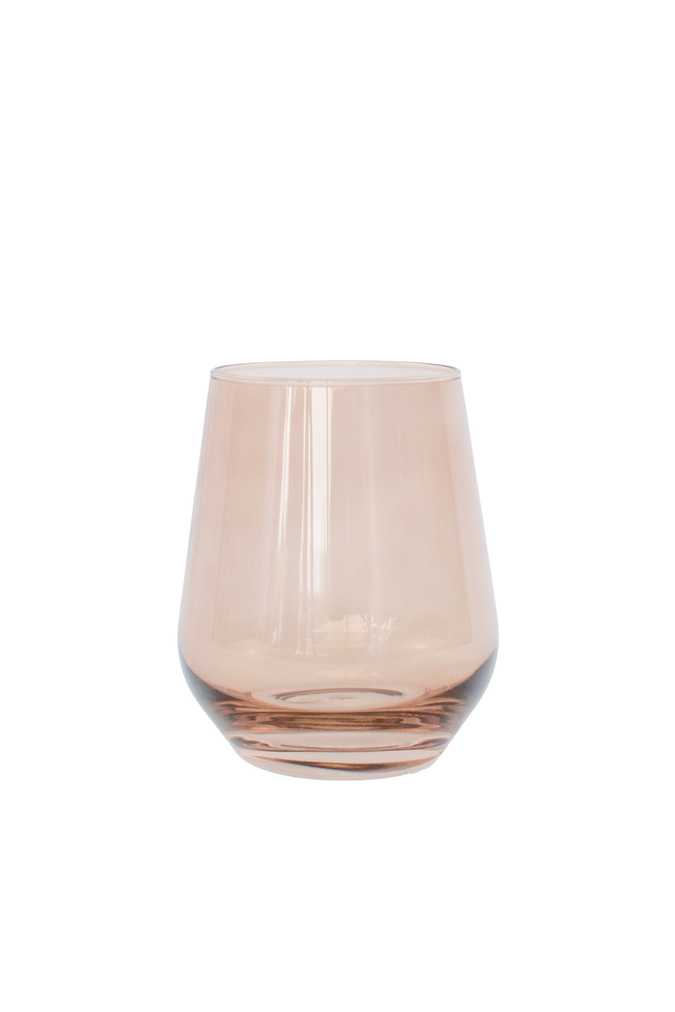 Estelle Colored Wine Stemless - Set of 6 {Amber Smoke}