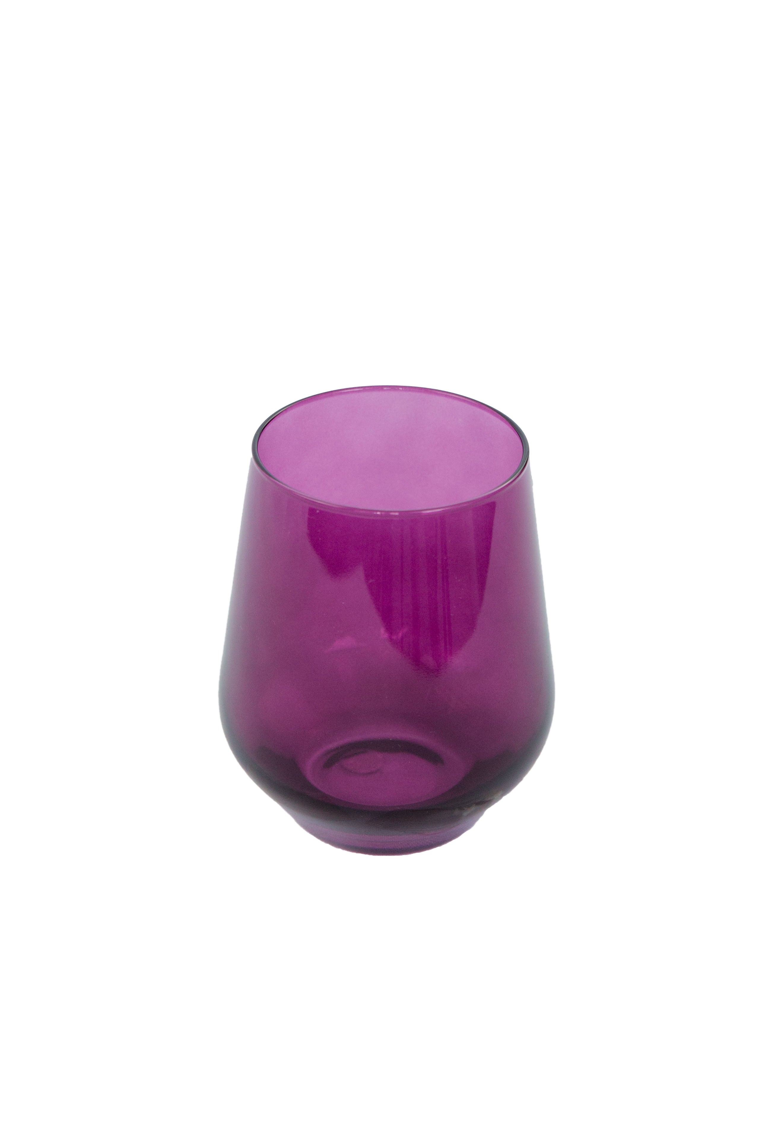 Estelle Colored Wine Stemless - Set of 2 {Amethyst}