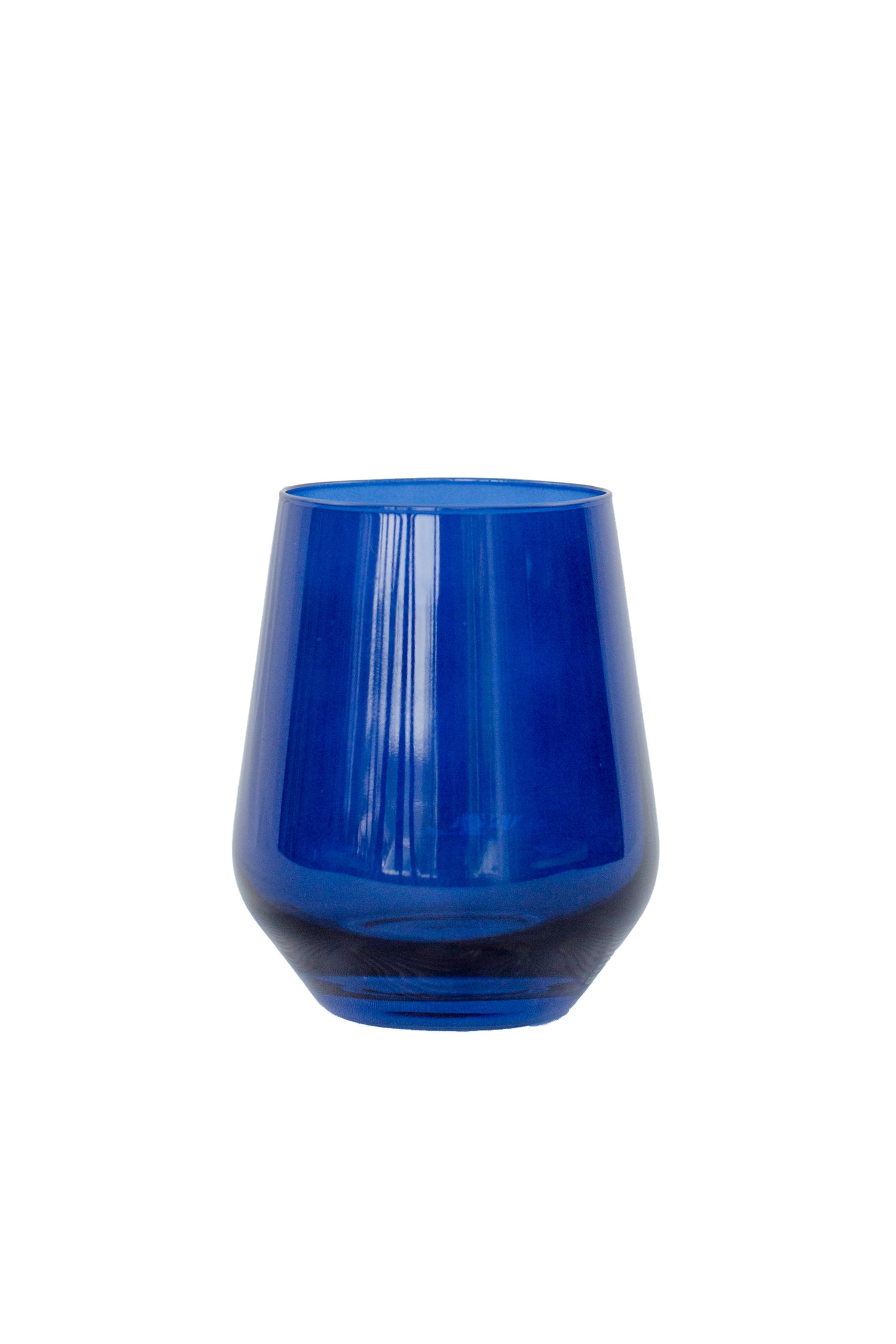 Estelle Colored Wine Stemless - Set of 2 {Midnight Blue}