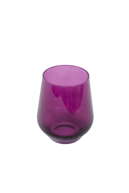 Estelle Colored Wine Stemless - Set of 6 {Amethyst}