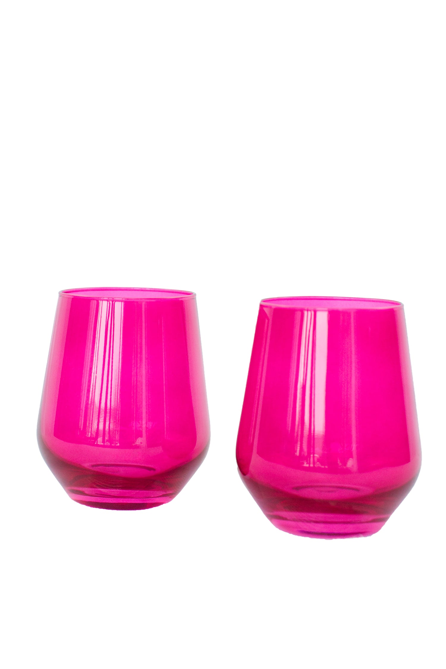 Estelle Colored Wine Stemless - Set of 6 {Viva Magenta (Our Fuchsia)}