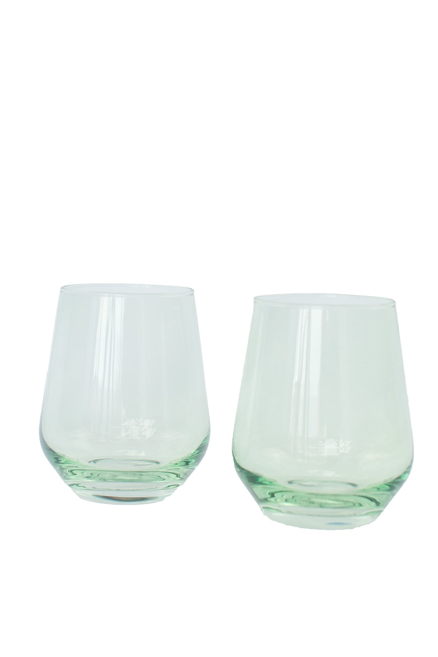 Estelle Colored Wine Stemless - Set of 6 {Mint Green}