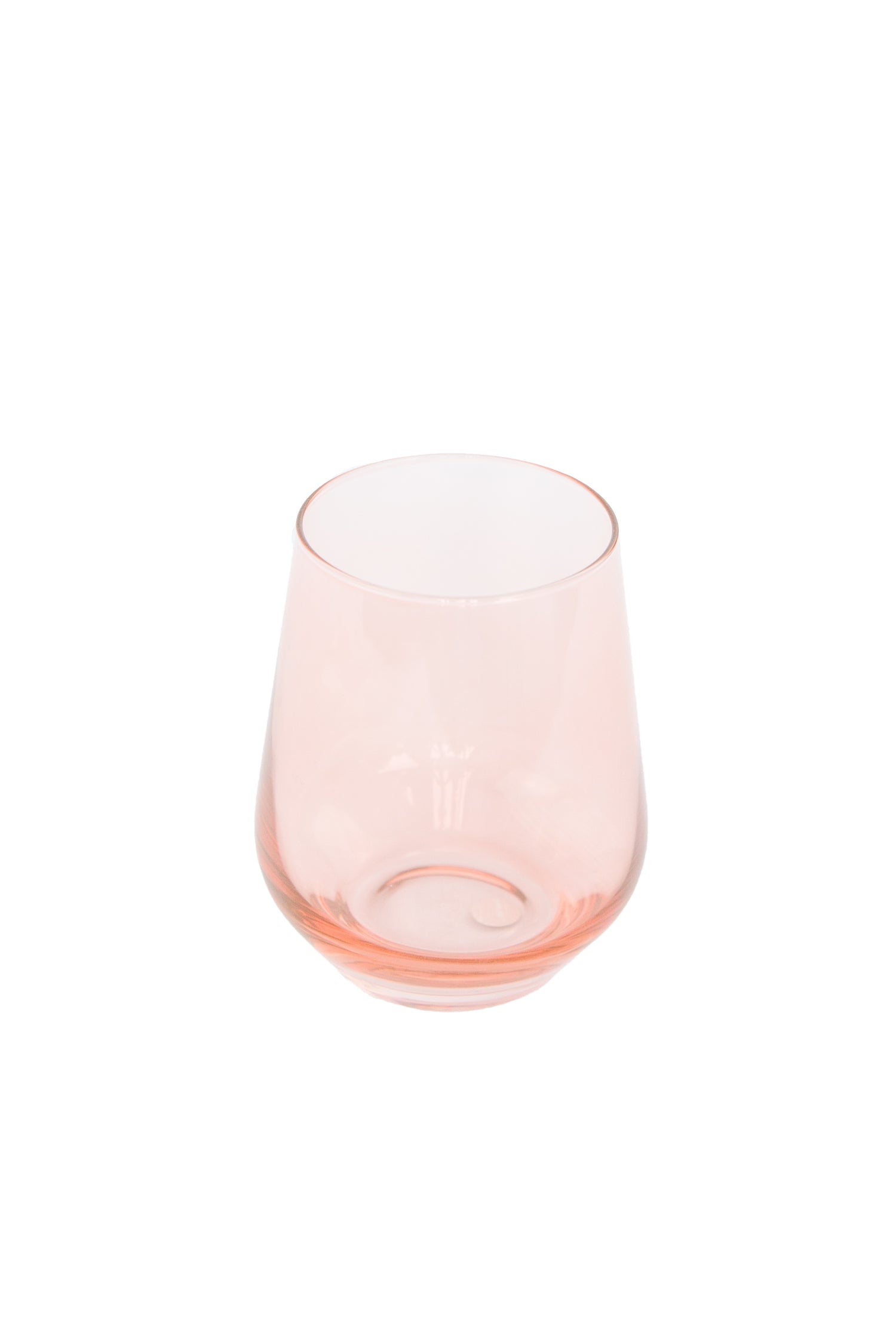 Estelle Colored Wine Stemless - Set of 2 {Blush Pink}