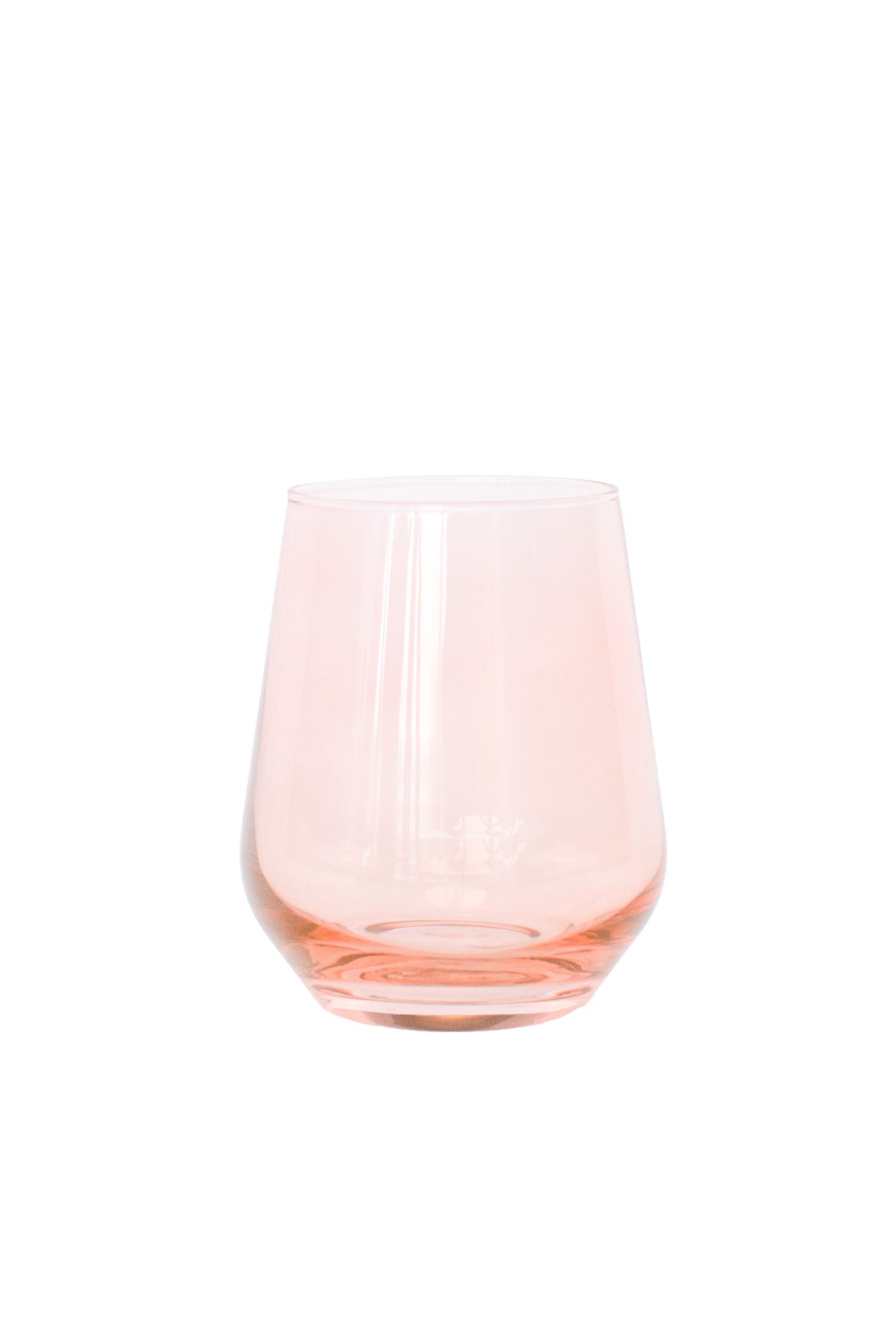 Estelle Colored Wine Stemless - Set of 2 {Blush Pink}