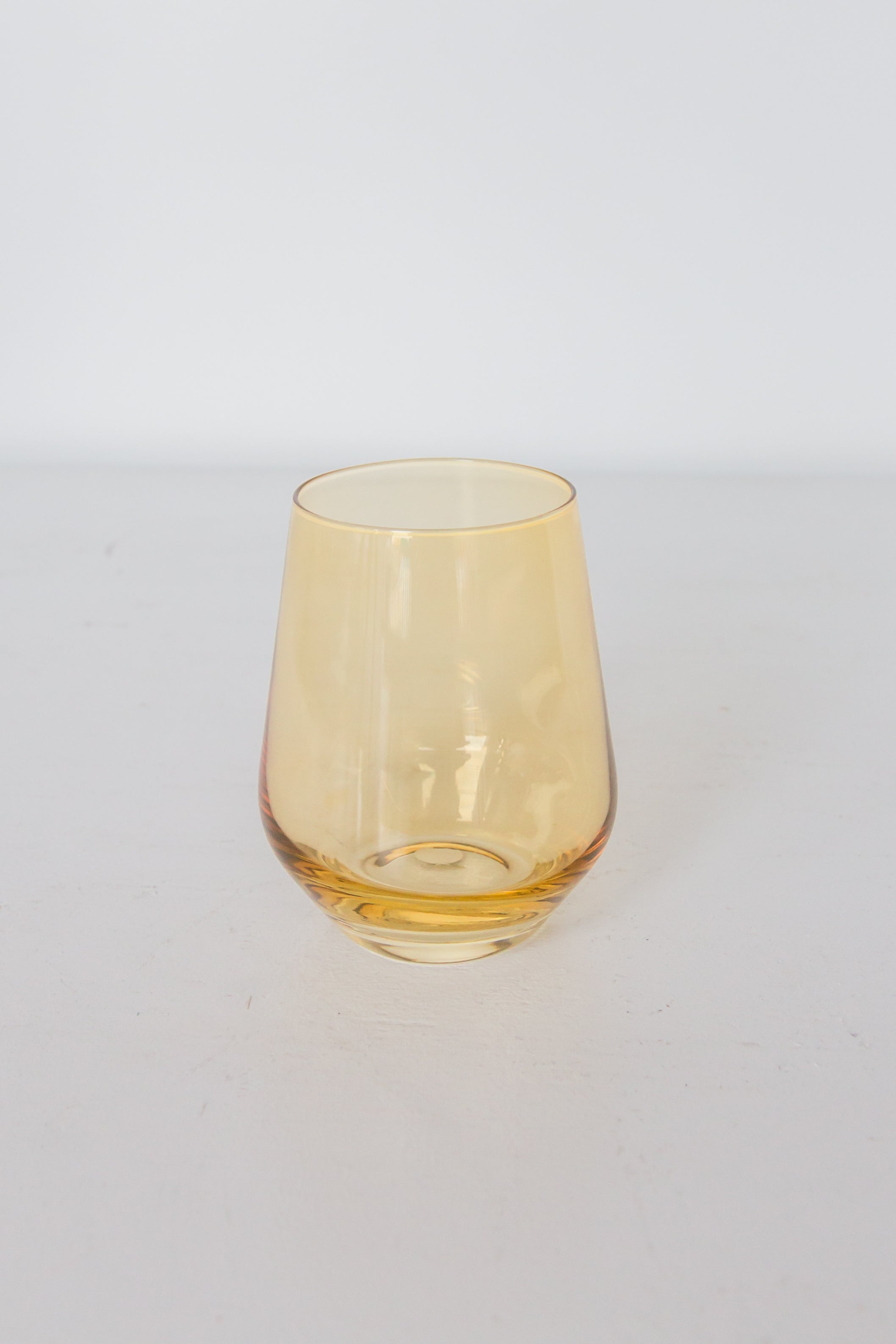 Estelle Colored Wine Stemless - Set of 6 {Yellow}