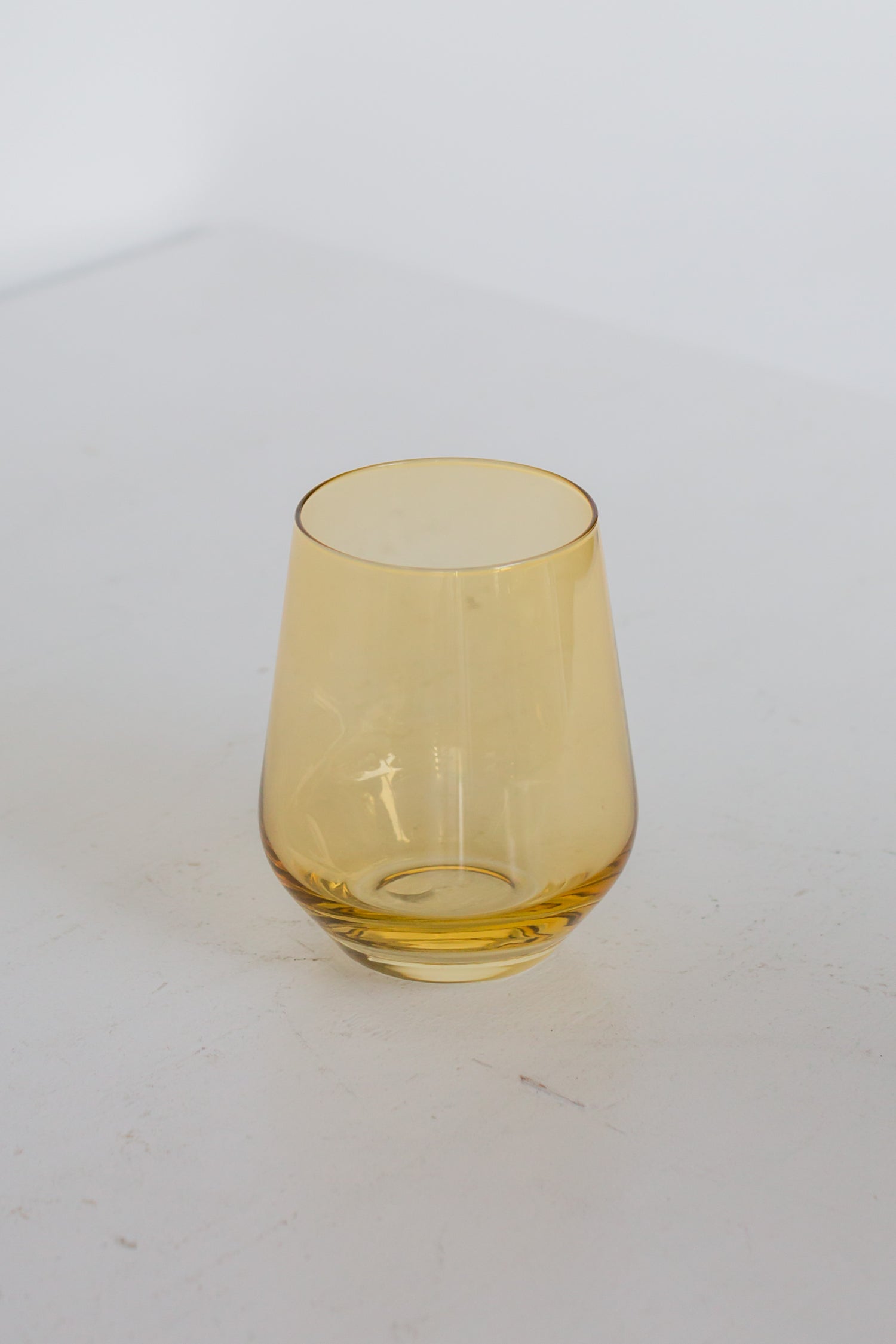 Estelle Colored Wine Stemless - Set of 6 {Yellow}