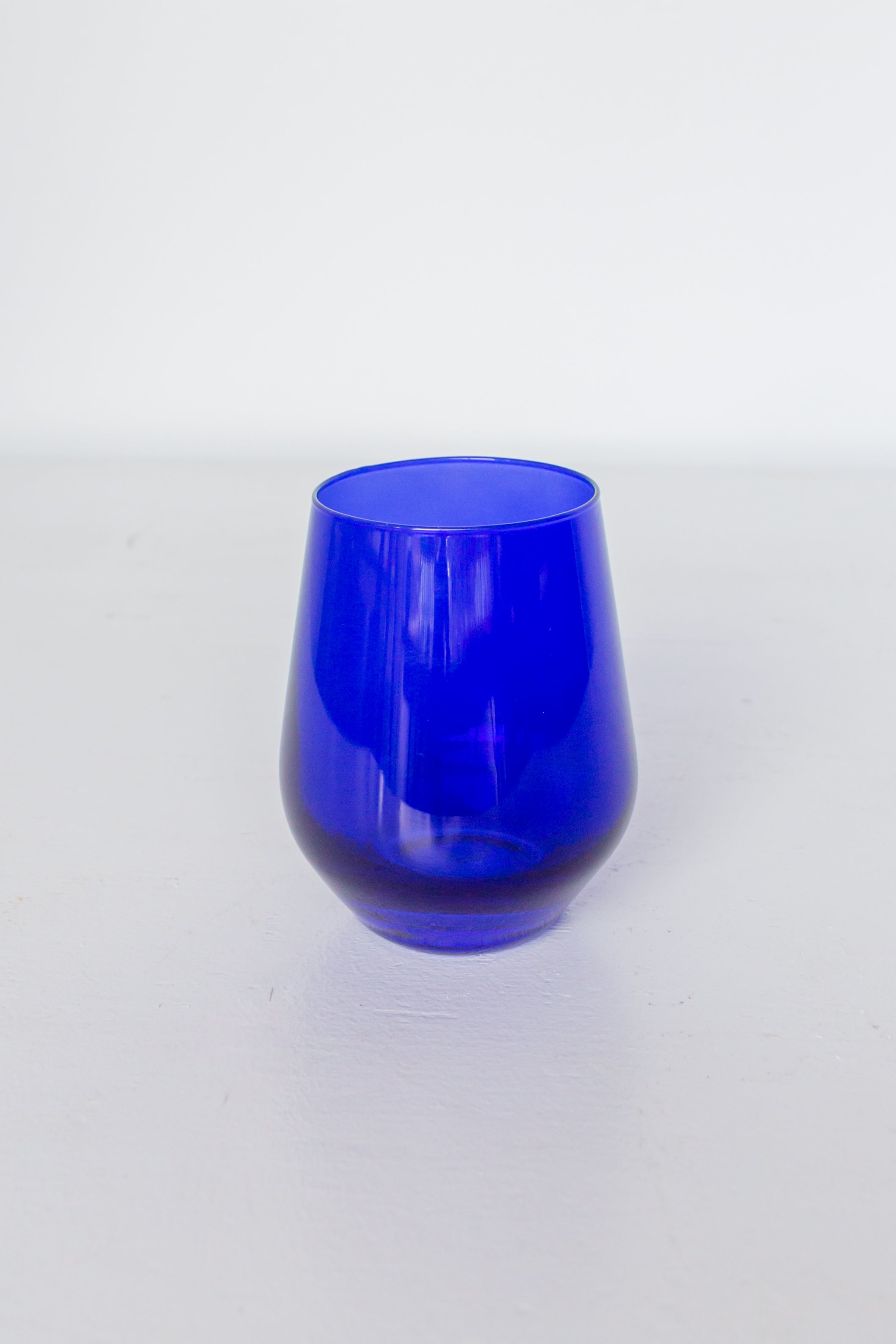 Estelle Colored Wine Stemless - Set of 2 {Royal Blue}