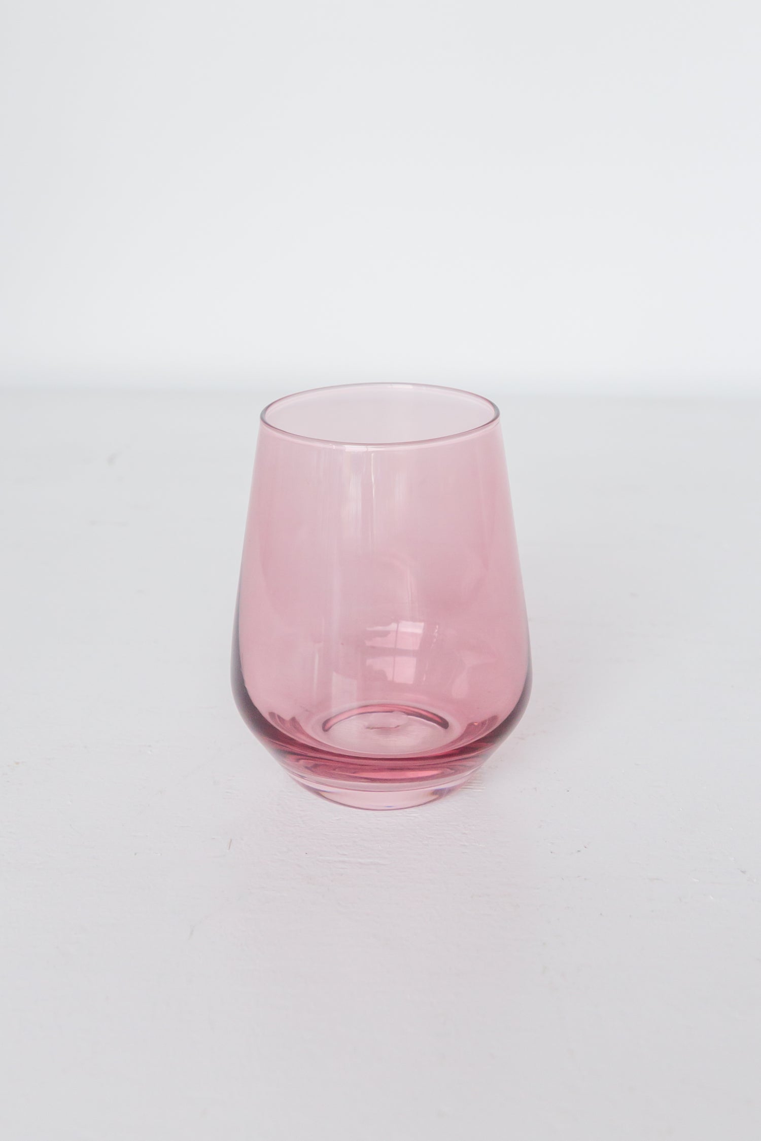 Estelle Colored Wine Stemless - Set of 2 {Rose}