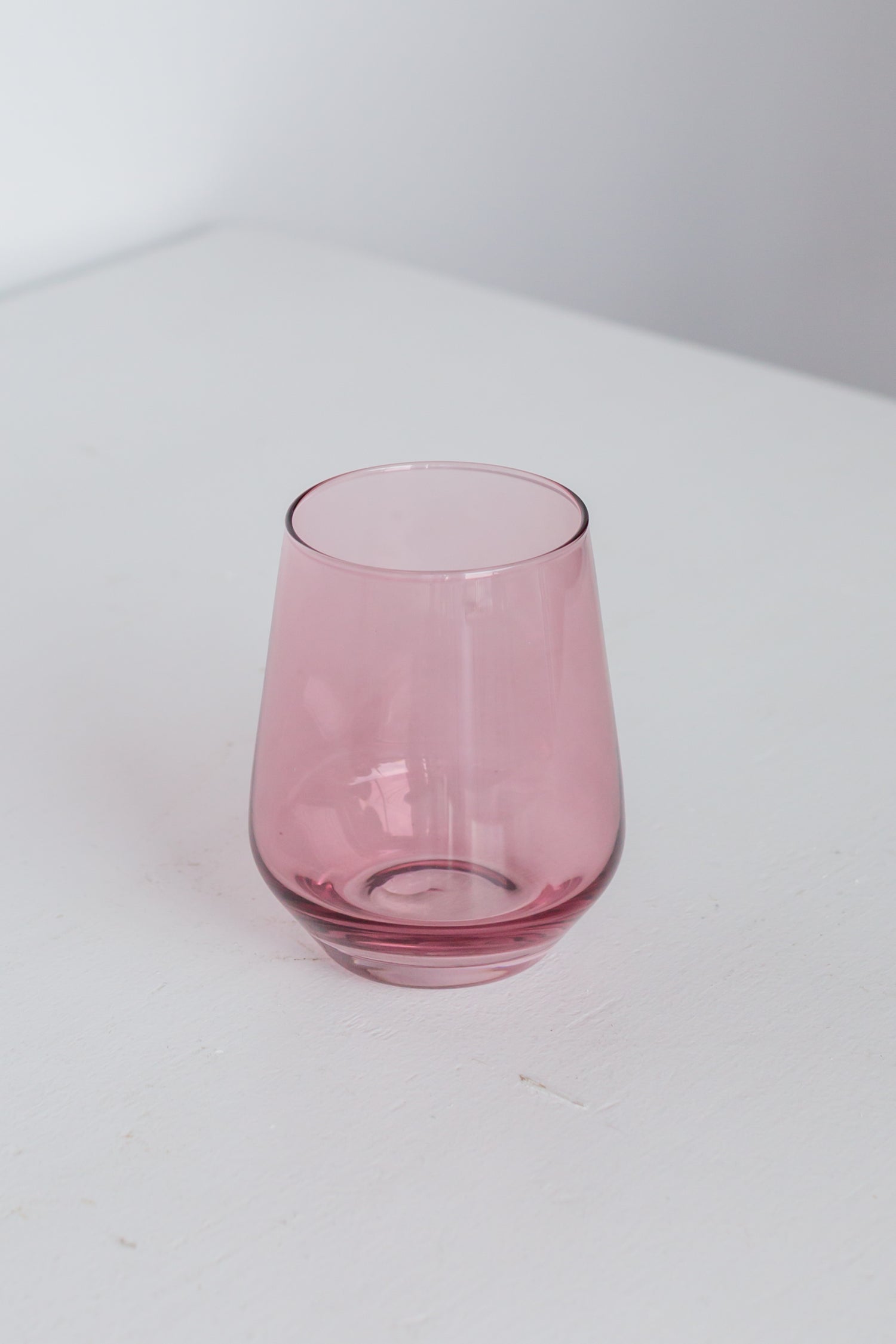 Estelle Colored Wine Stemless - Set of 2 {Rose}