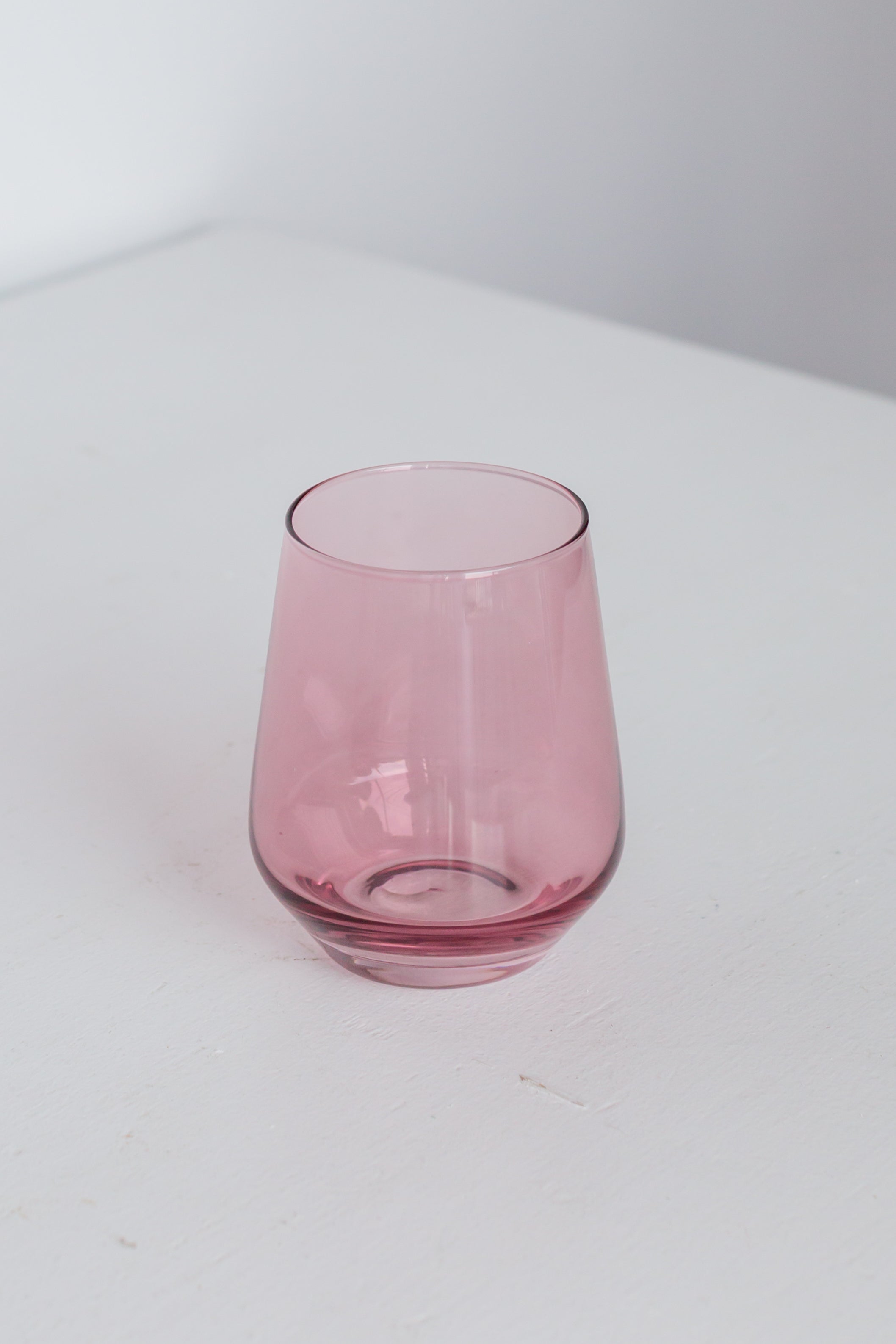 Estelle Colored Wine Stemless - Set of 2 {Rose}