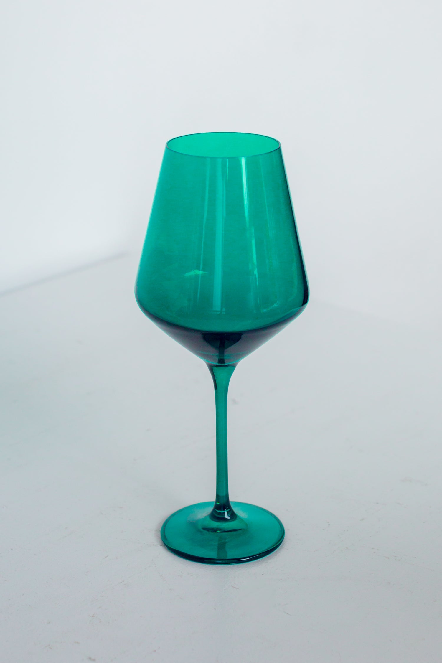 Estelle Colored Wine Stemware - Set of 2 {Emerald Green}