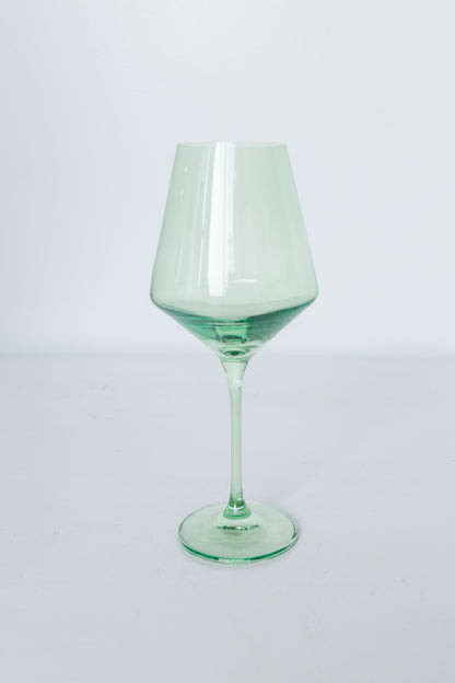 Estelle Colored Wine Stemware - Set of 2 {Mint Green}