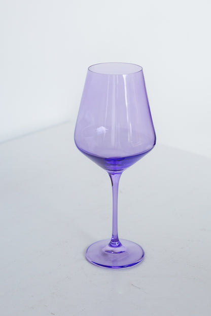 Estelle Colored Wine Stemware - Set of 6 {Lavender}