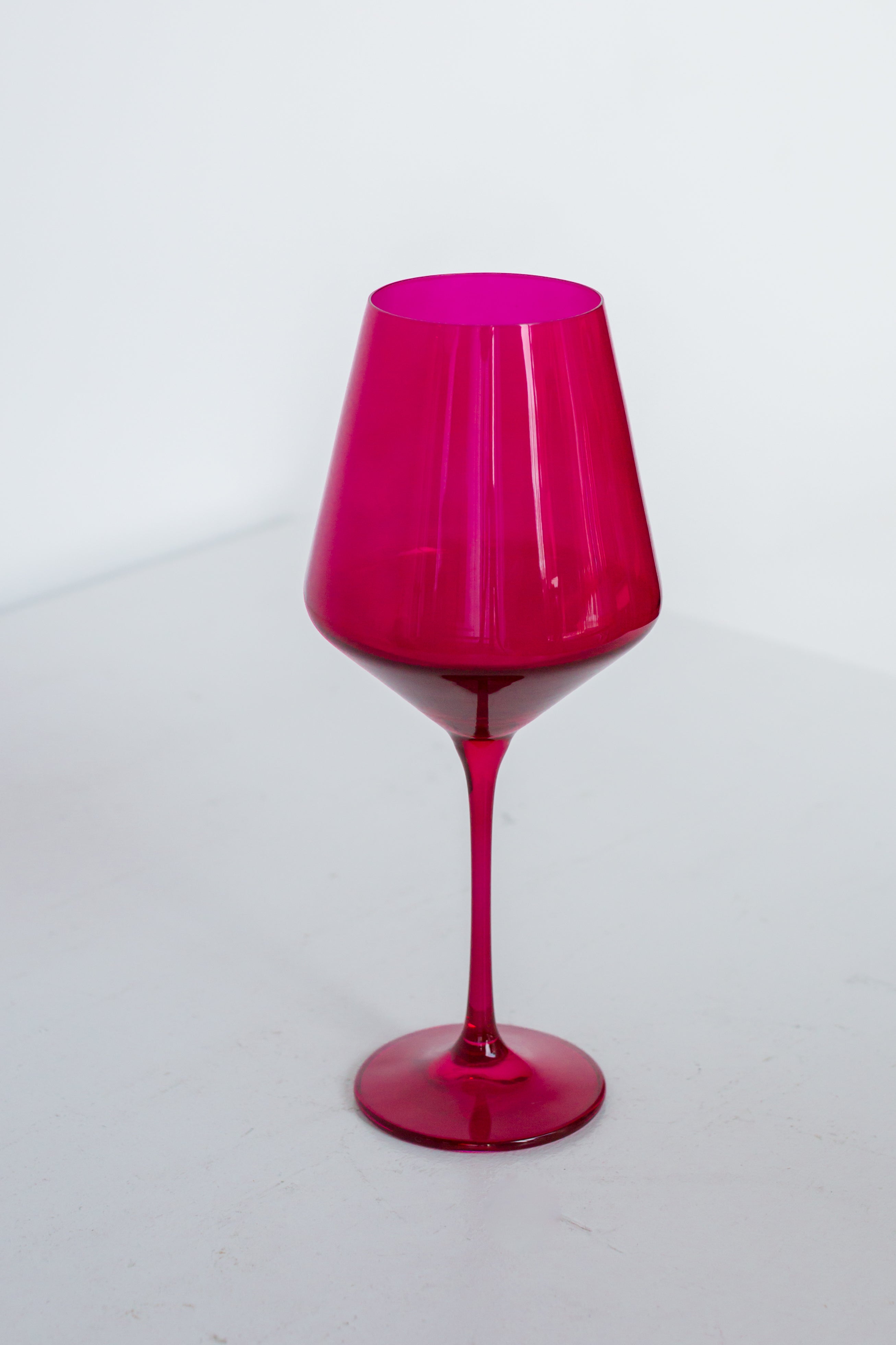 Estelle Colored Wine Stemware - Set of 2 {Viva Magenta (Our Fuchsia)}