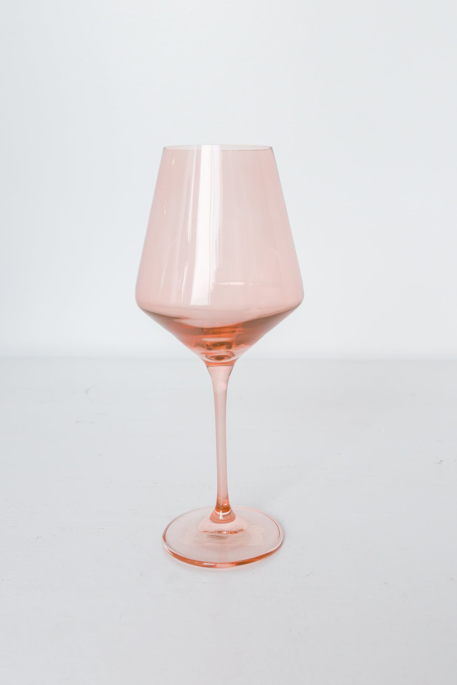 Estelle Colored Wine Stemware - Set of 2 {Blush Pink}