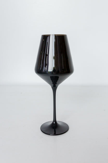 Estelle Colored Wine Stemware - Set of 2 {Black}