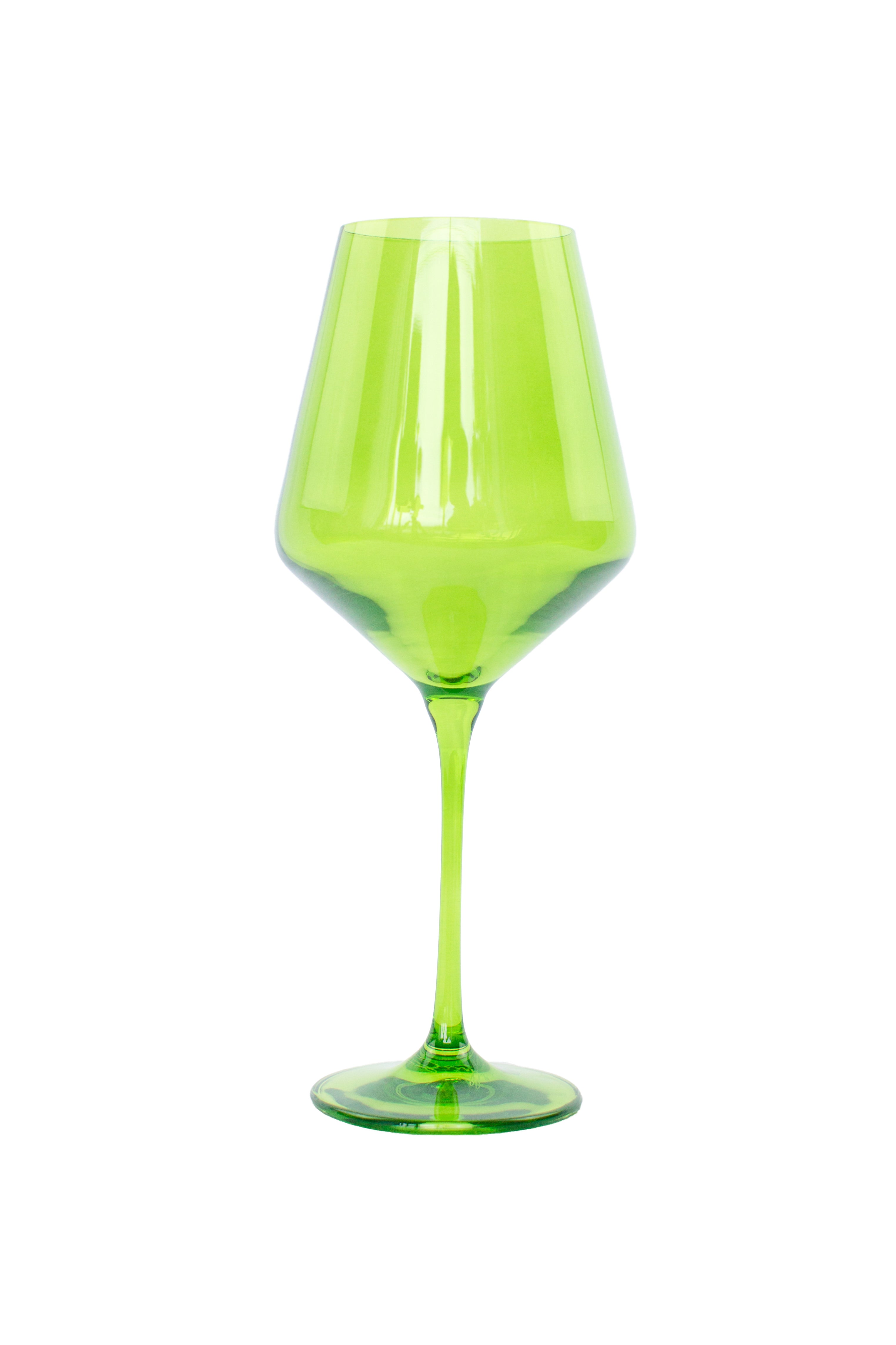 Estelle Colored Wine Stemware - Set of 6 {Forest Green}