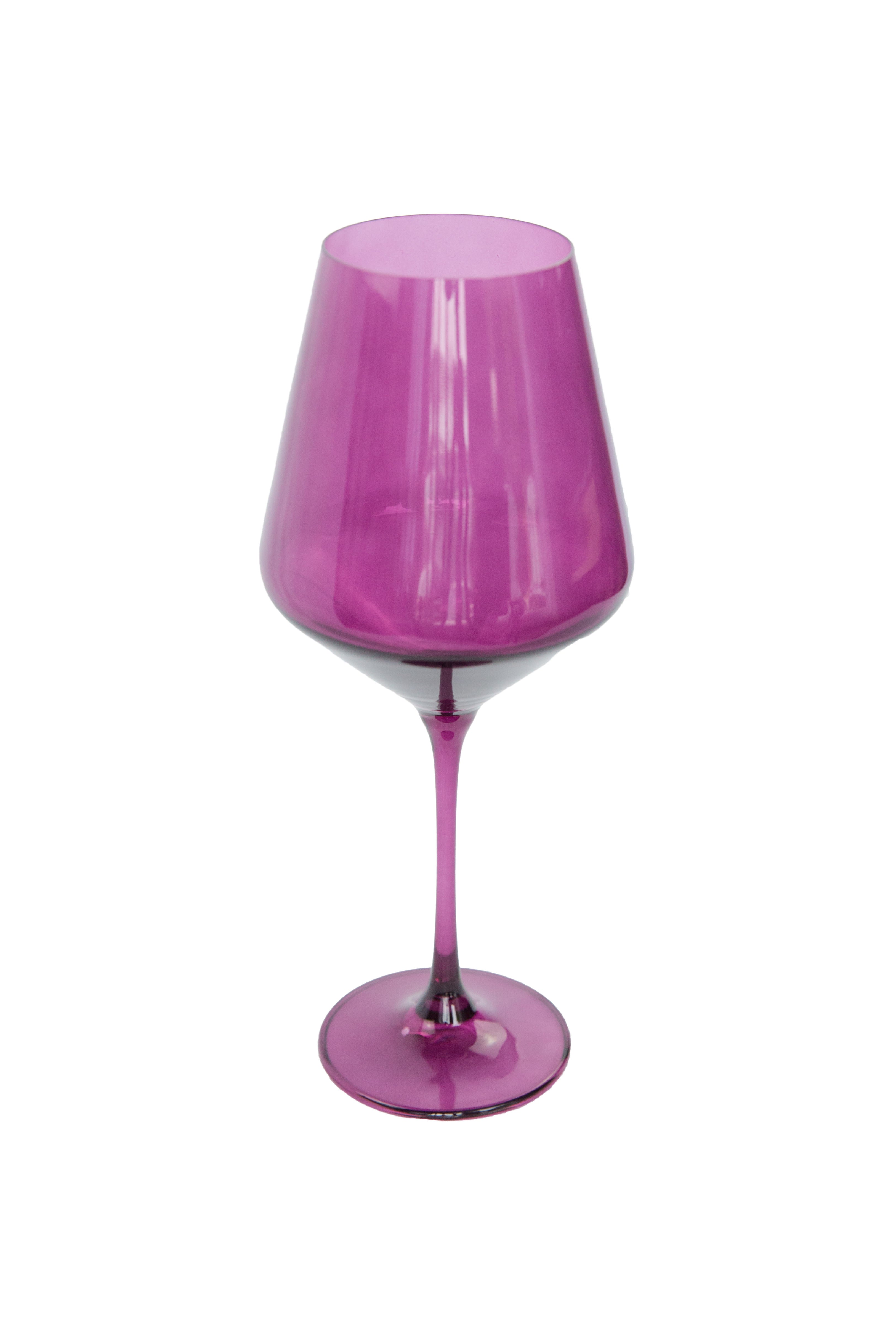 Estelle Colored Wine Stemware - Set of 2 {Amethyst}