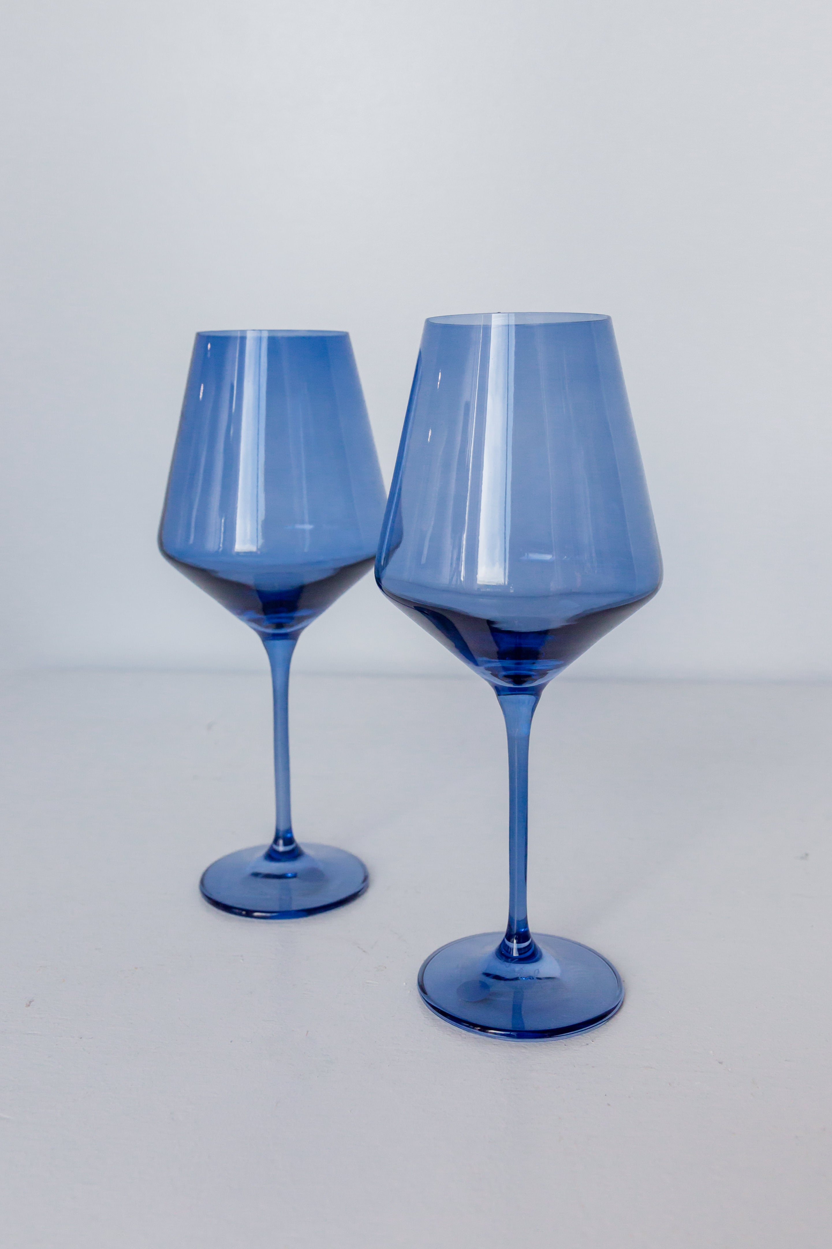 Estelle Colored Wine Stemware - Set of 2 {Cobalt Blue}