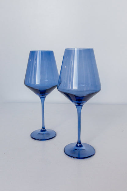 Estelle Colored Wine Stemware - Set of 2 {Cobalt Blue}