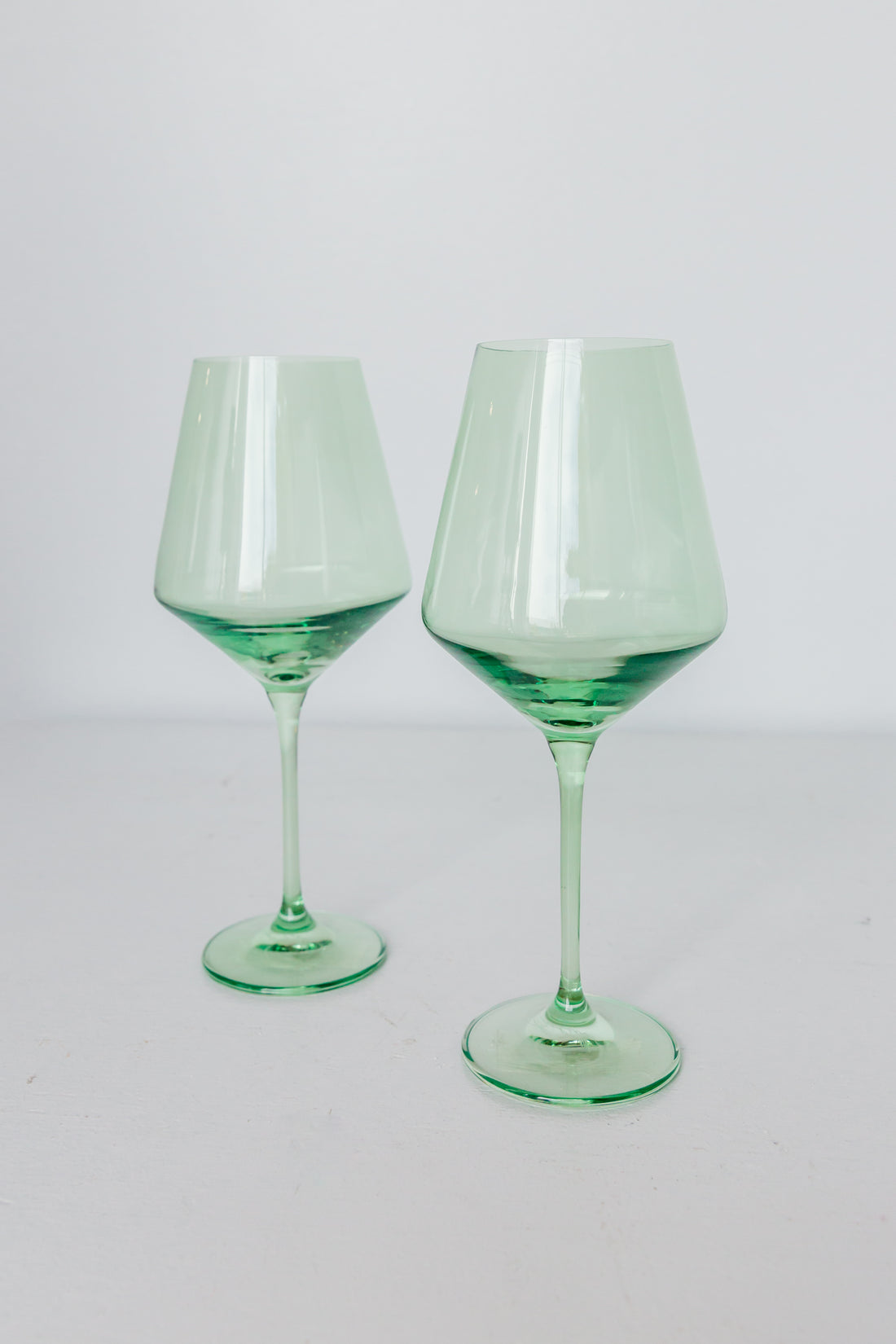 Estelle Colored Wine Stemware - Set of 2 {Mint Green}