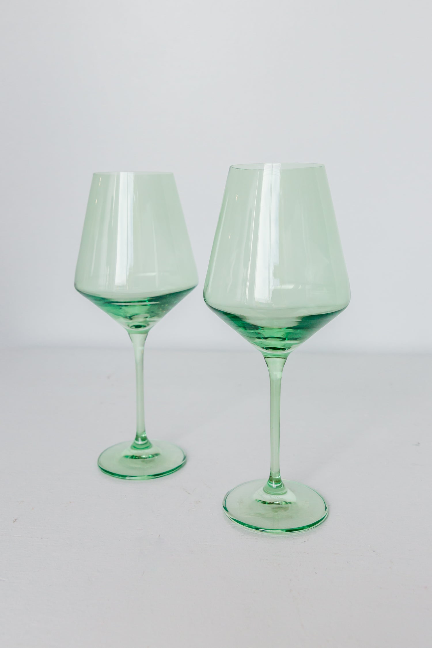 Estelle Colored Wine Stemware - Set of 6 {Mint Green}