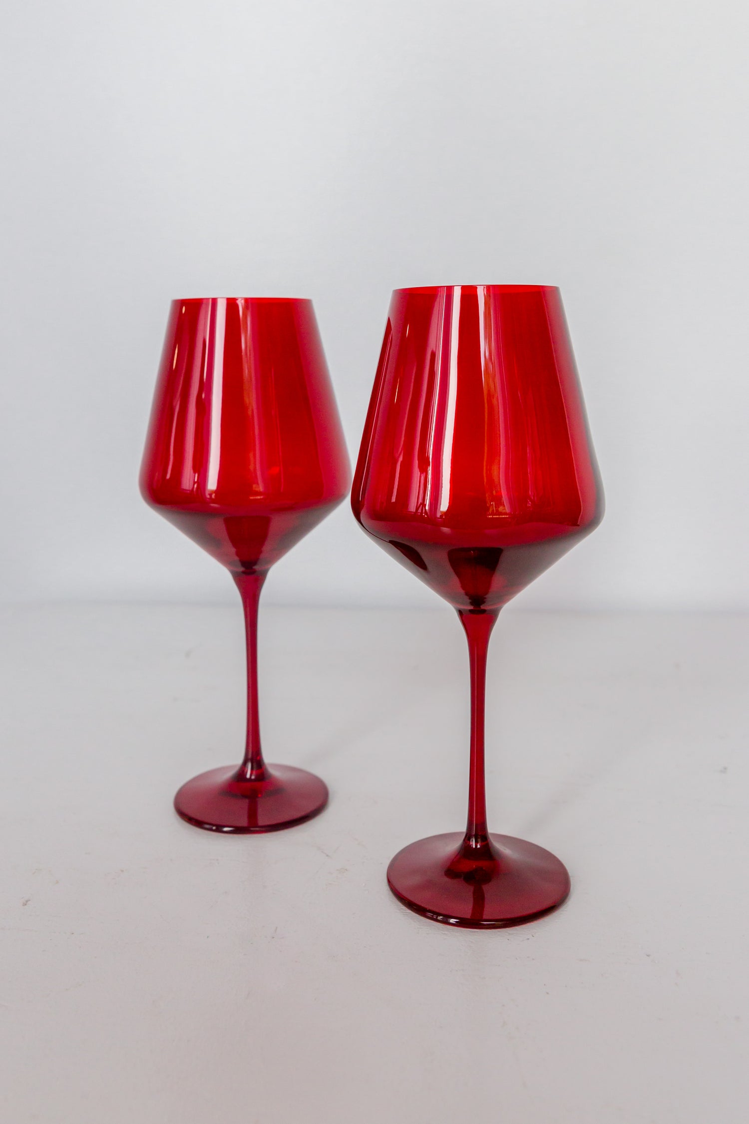 Estelle Colored Wine Stemware - Set of 6 {Red}