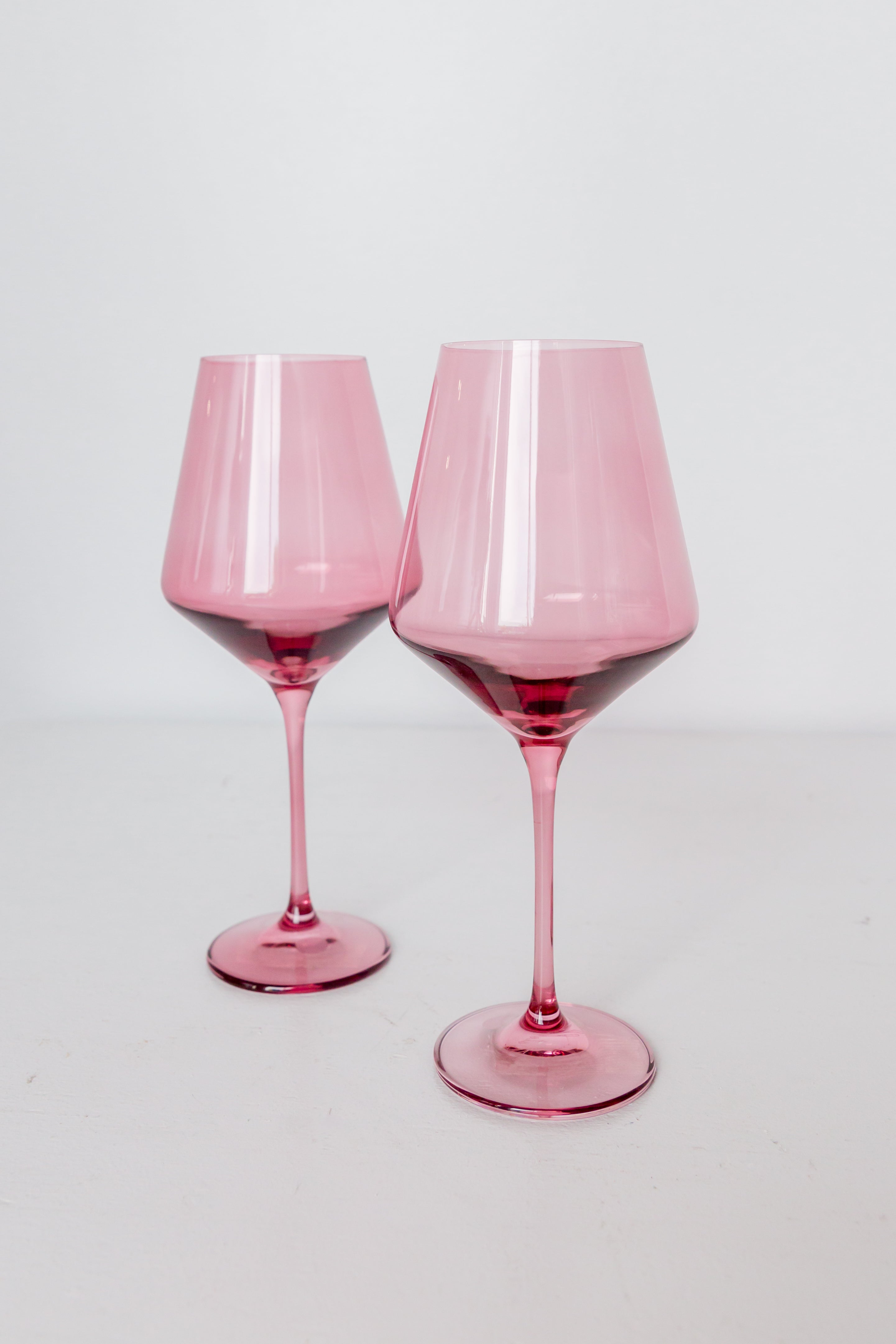 Estelle Colored Wine Stemware - Set of 2 {Rose}