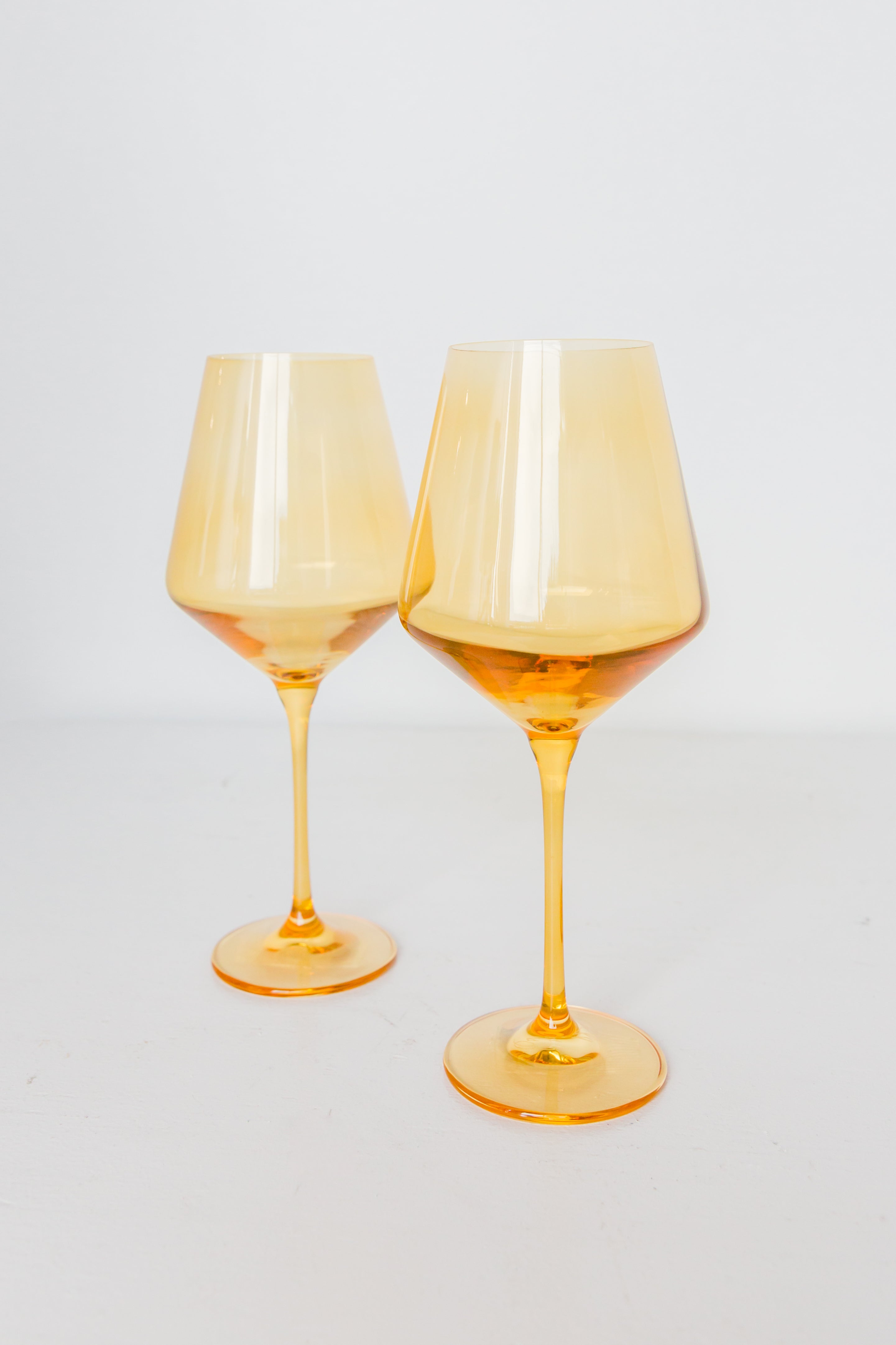 Estelle Colored Wine Stemware - Set of 2 {Yellow}