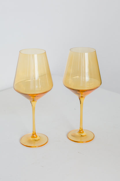 Estelle Colored Wine Stemware - Set of 2 {Yellow}