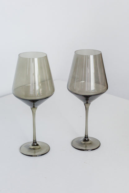 Estelle Colored Wine Stemware - Set of 2 {Gray Smoke}