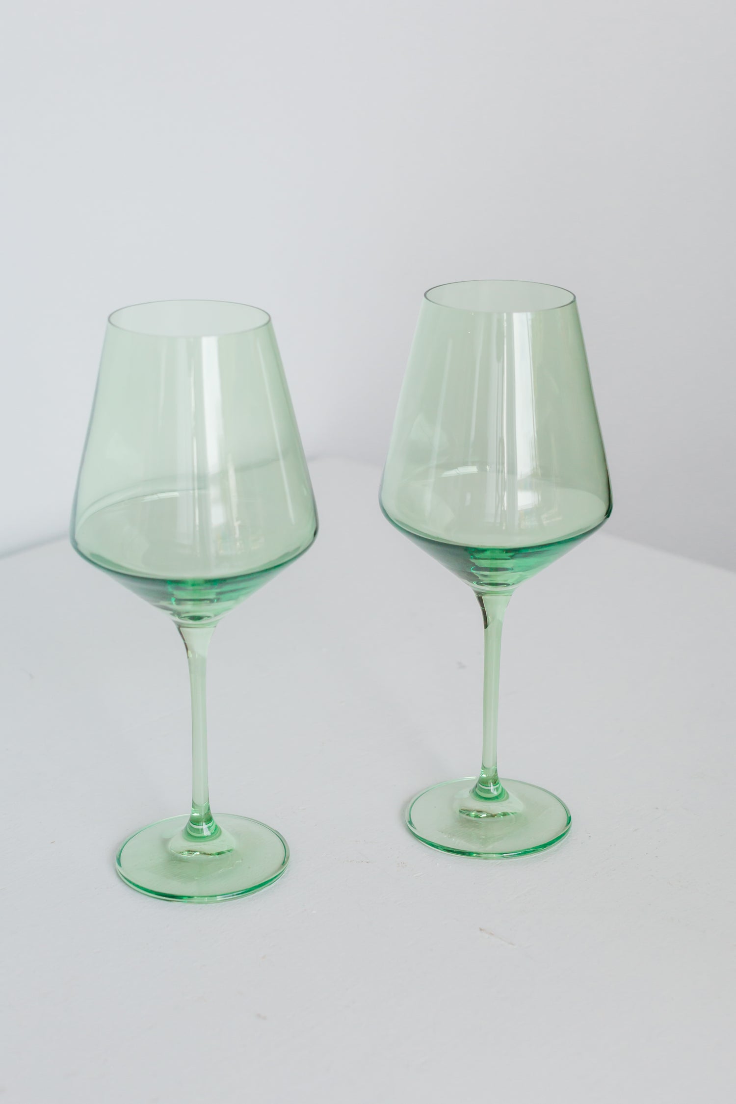 Estelle Colored Wine Stemware - Set of 2 {Mint Green}