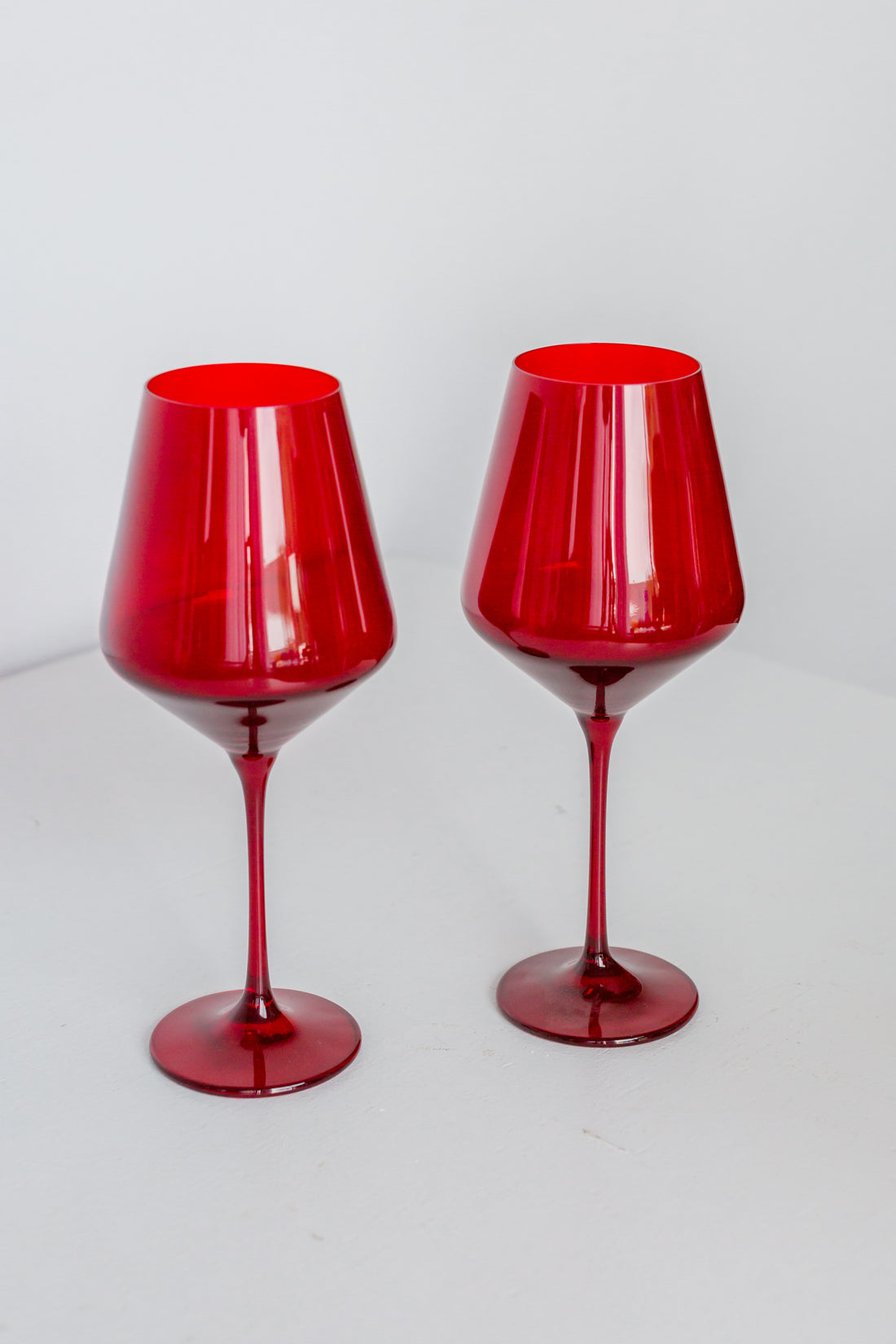 Estelle Colored Wine Stemware - Set of 2 {Red}