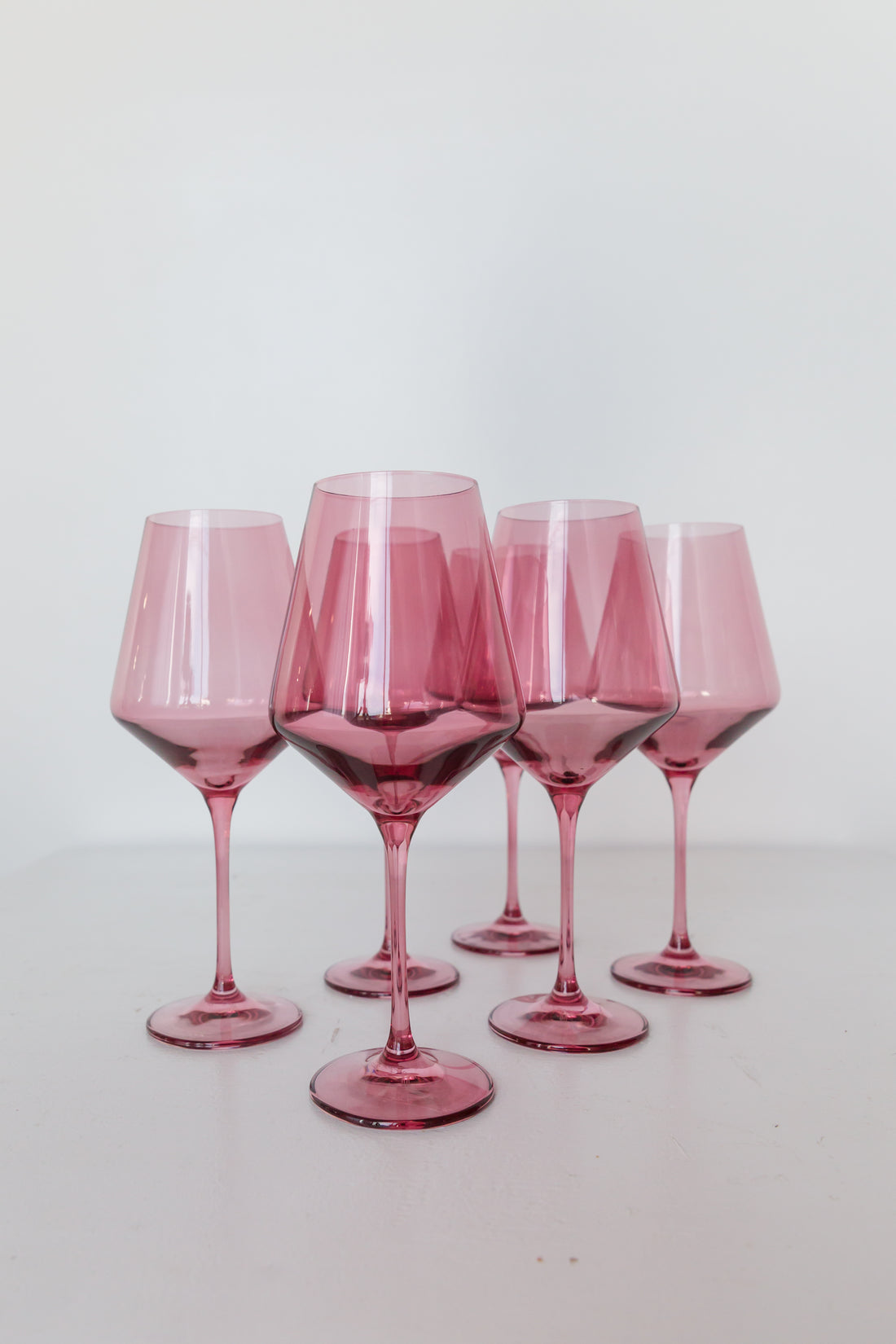 Estelle Colored Wine Stemware - Set of 6 {Rose}