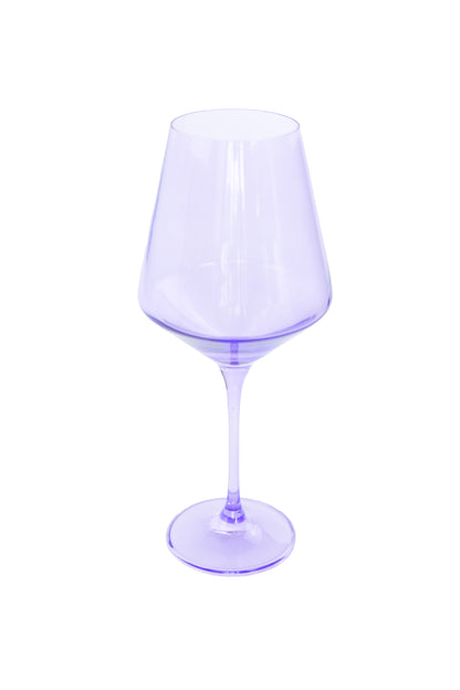 Estelle Colored Wine Stemware - Set of 6 {Lavender}