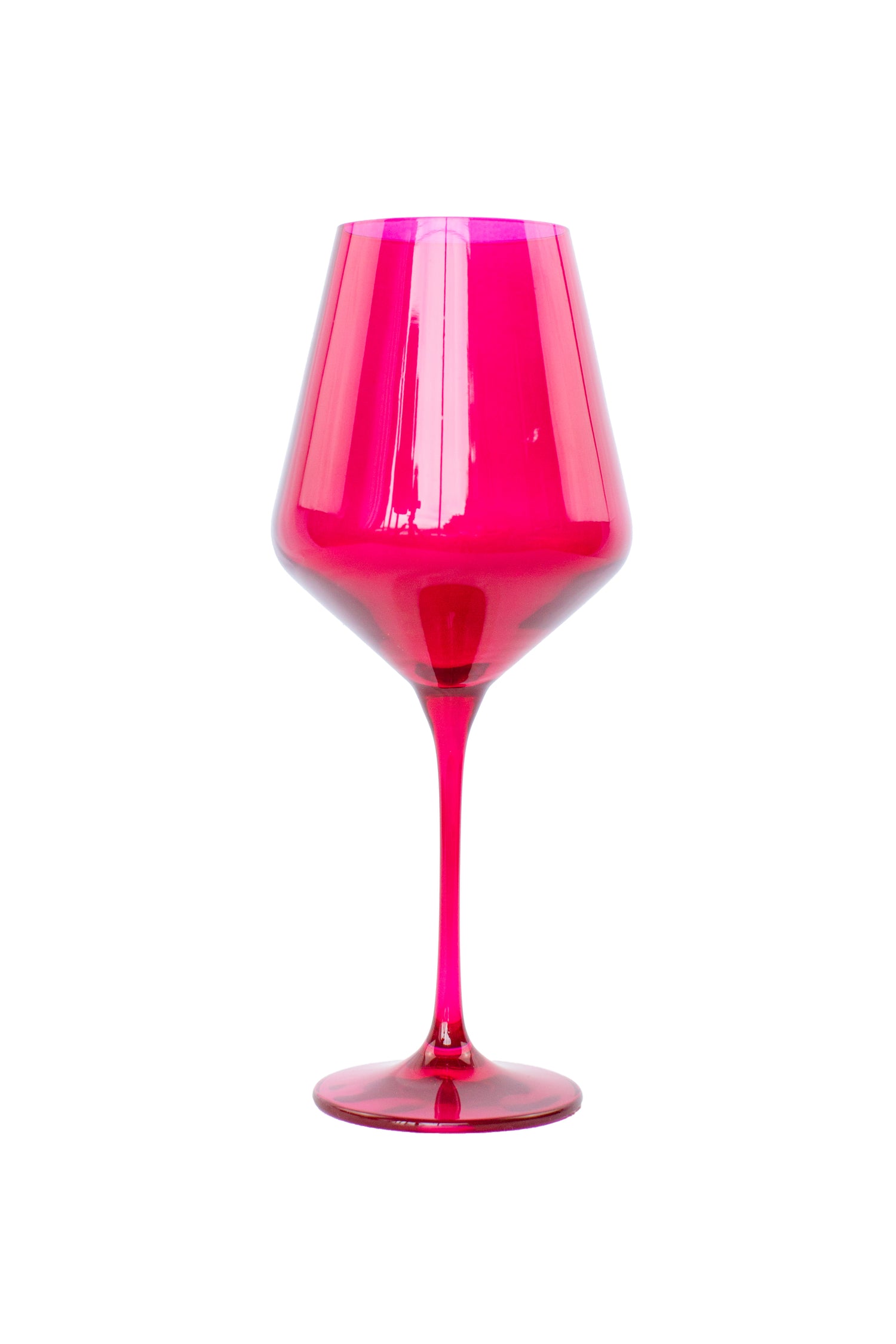 Estelle Colored Wine Stemware - Set of 2 {Viva Magenta (Our Fuchsia)}