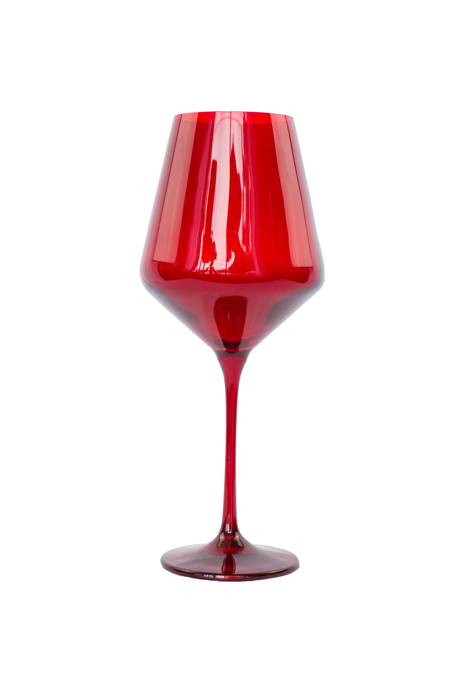 Estelle Colored Wine Stemware - Set of 2 {Red}