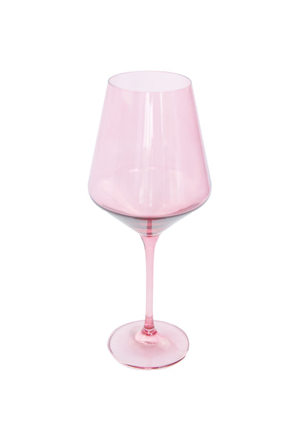 Estelle Colored Wine Stemware - Set of 2 {Rose}