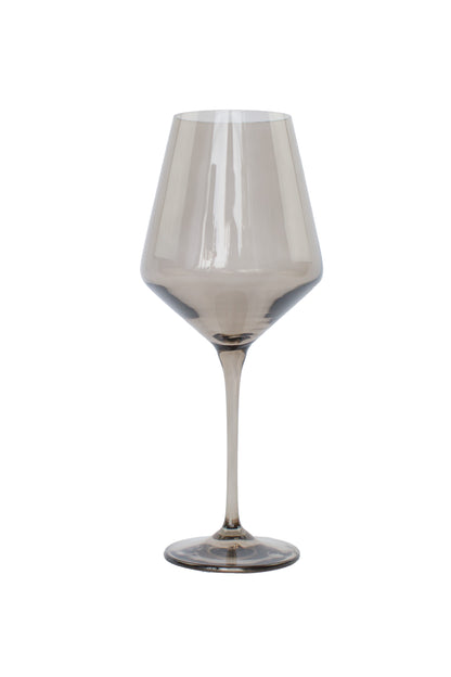 Estelle Colored Wine Stemware - Set of 2 {Gray Smoke}