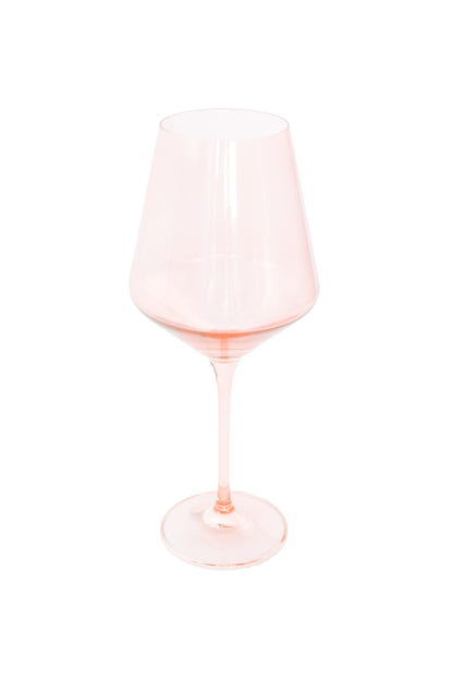 Estelle Colored Wine Stemware - Set of 2 {Blush Pink}