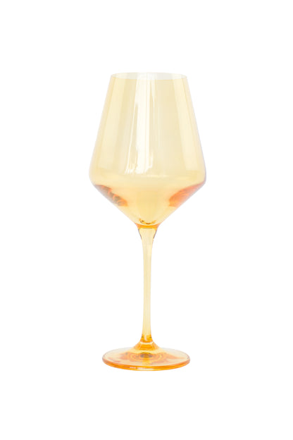 Estelle Colored Wine Stemware - Set of 2 {Yellow}