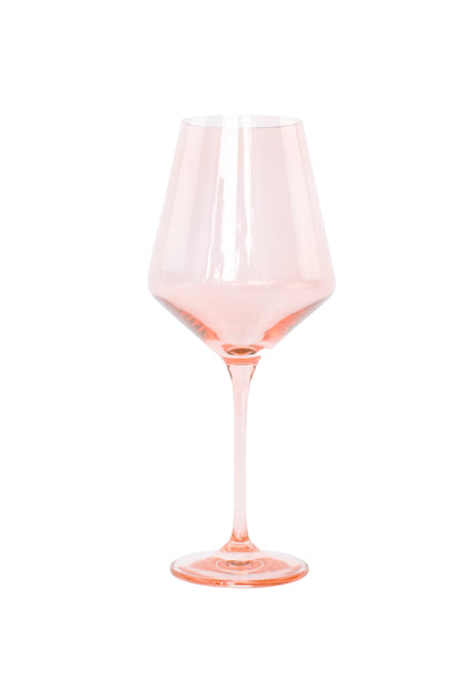 Estelle Colored Wine Stemware - Set of 2 {Blush Pink}