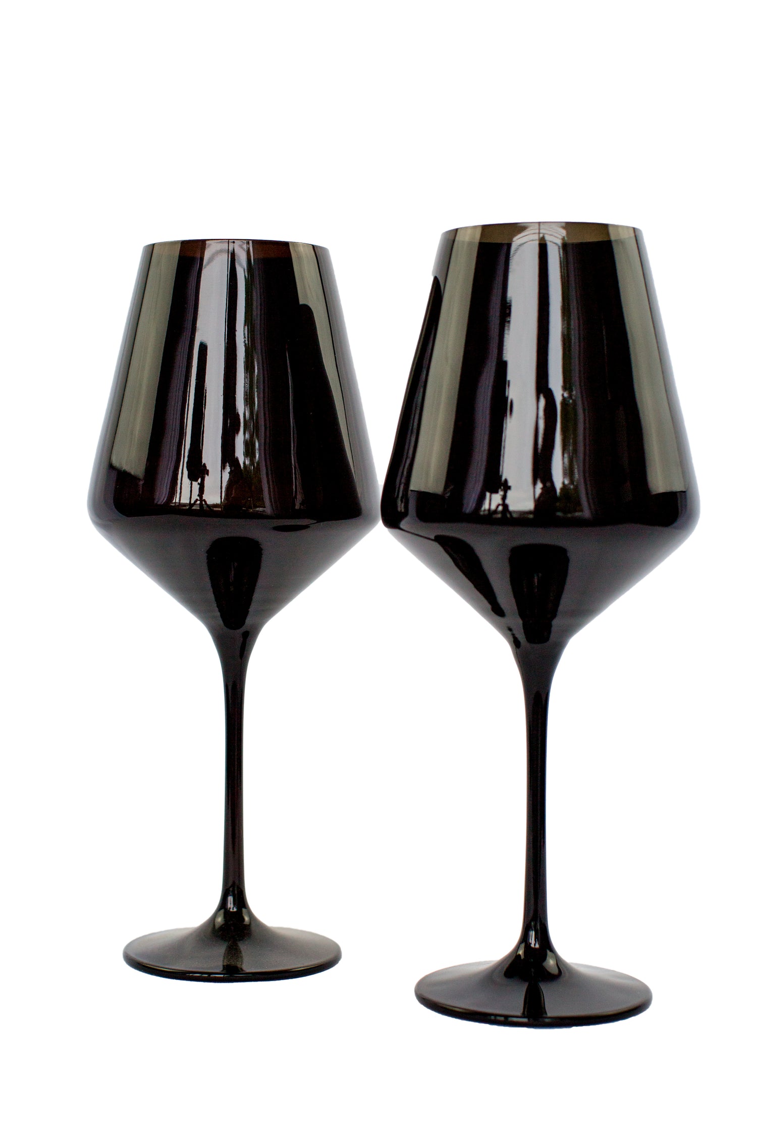 Estelle Colored Wine Stemware - Set of 2 {Black}