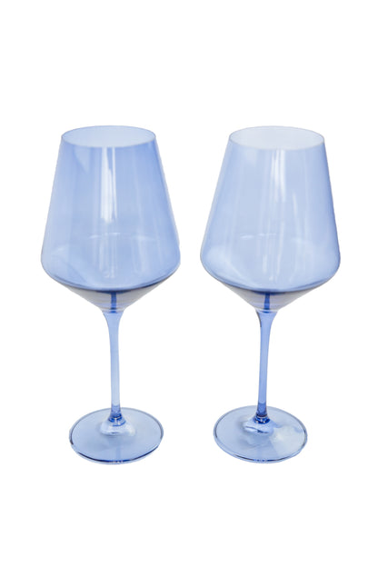 Estelle Colored Wine Stemware - Set of 2 {Cobalt Blue}