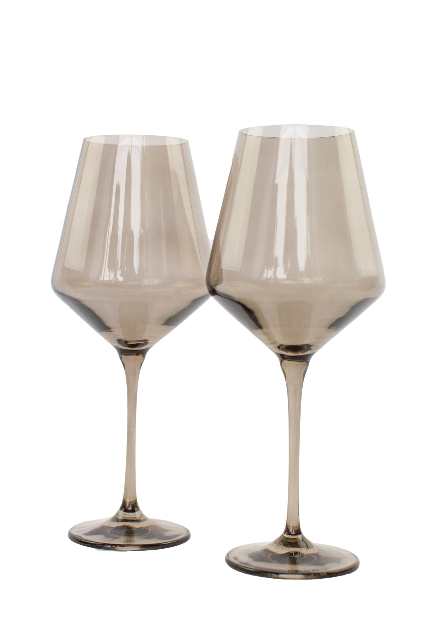 Estelle Colored Wine Stemware - Set of 2 {Gray Smoke}