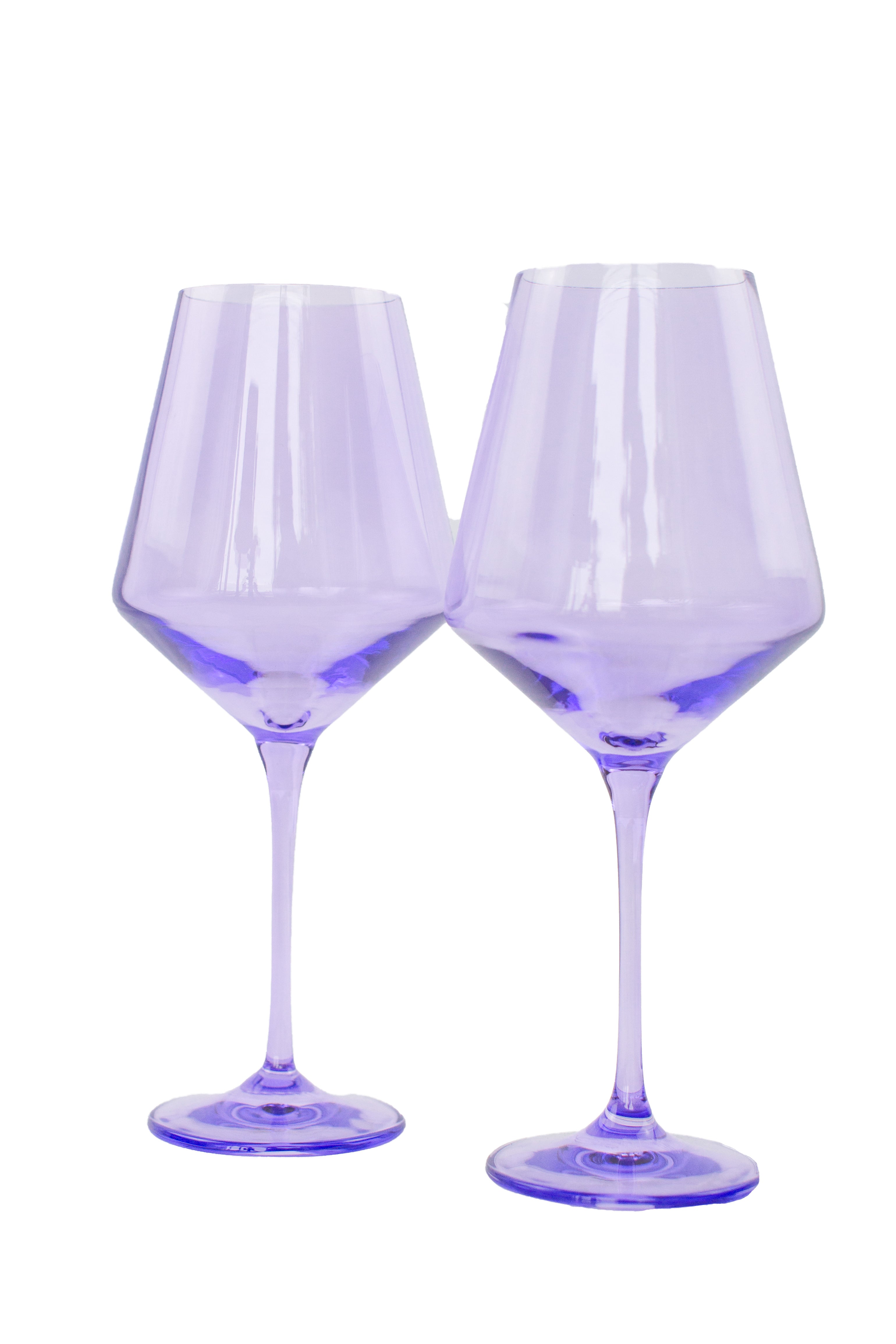 Estelle Colored Wine Stemware - Set of 2 {Lavender}