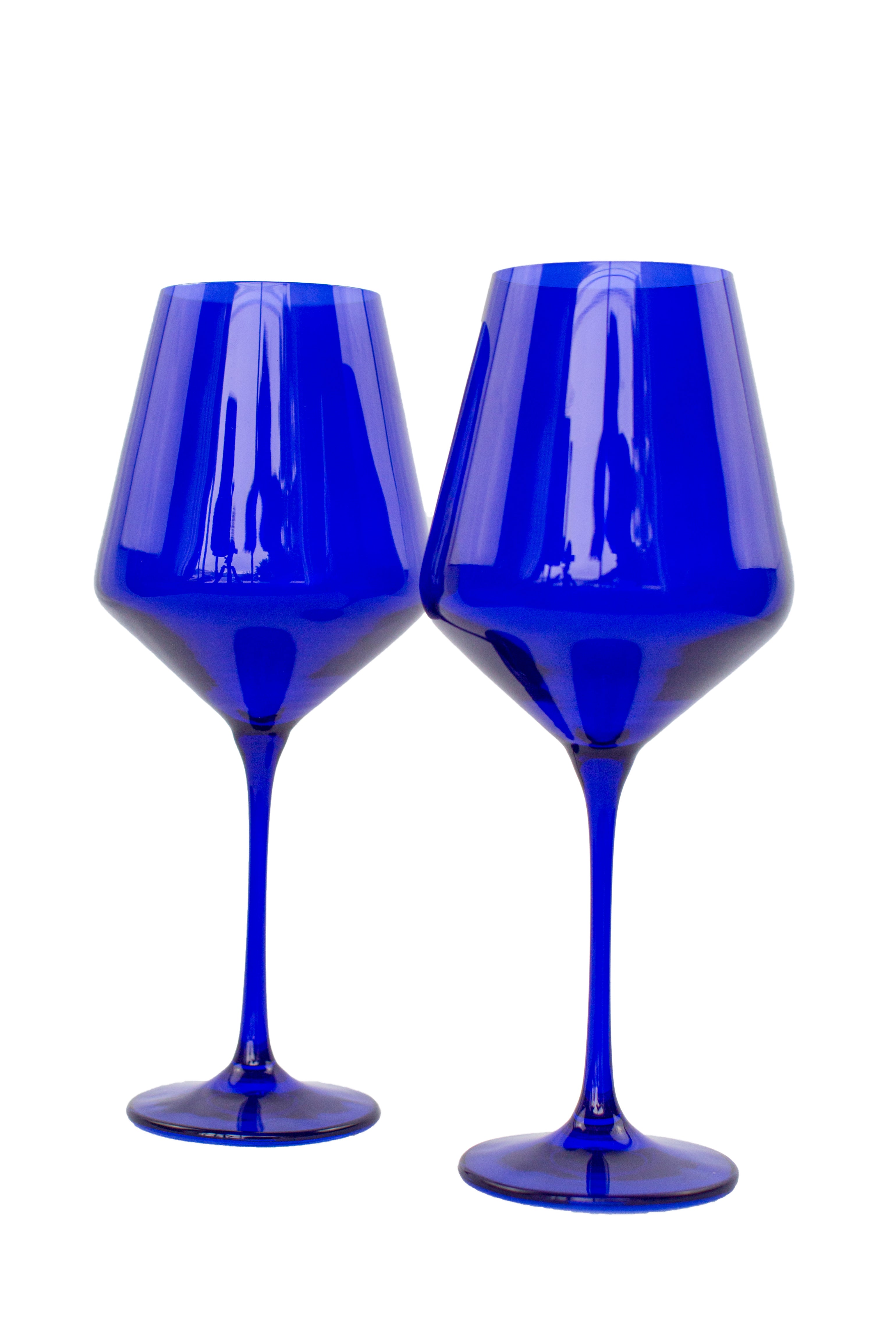 Estelle Colored Wine Stemware - Set of 2 {Royal Blue}