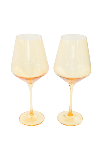 Estelle Colored Wine Stemware - Set of 2 {Yellow}