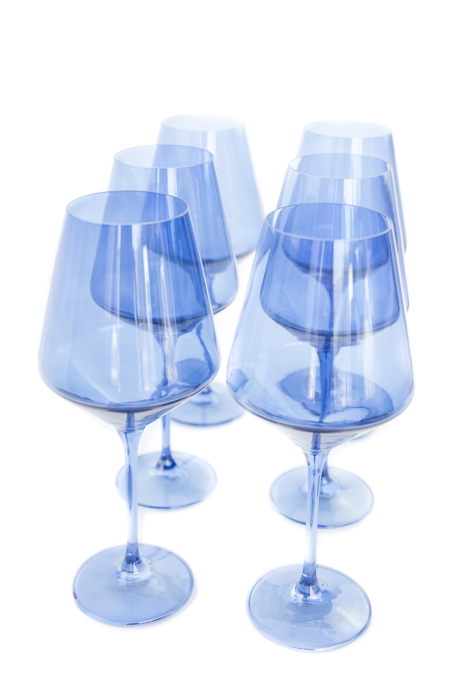 Estelle Colored Wine Stemware - Set of 6 {Cobalt Blue}